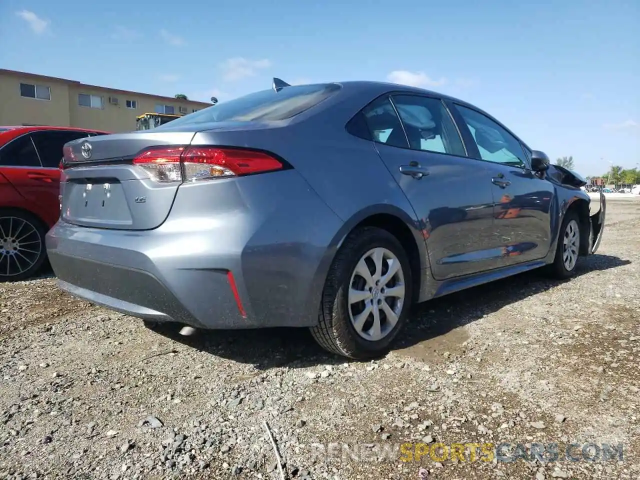 4 Photograph of a damaged car 5YFEPMAE0MP147594 TOYOTA COROLLA 2021