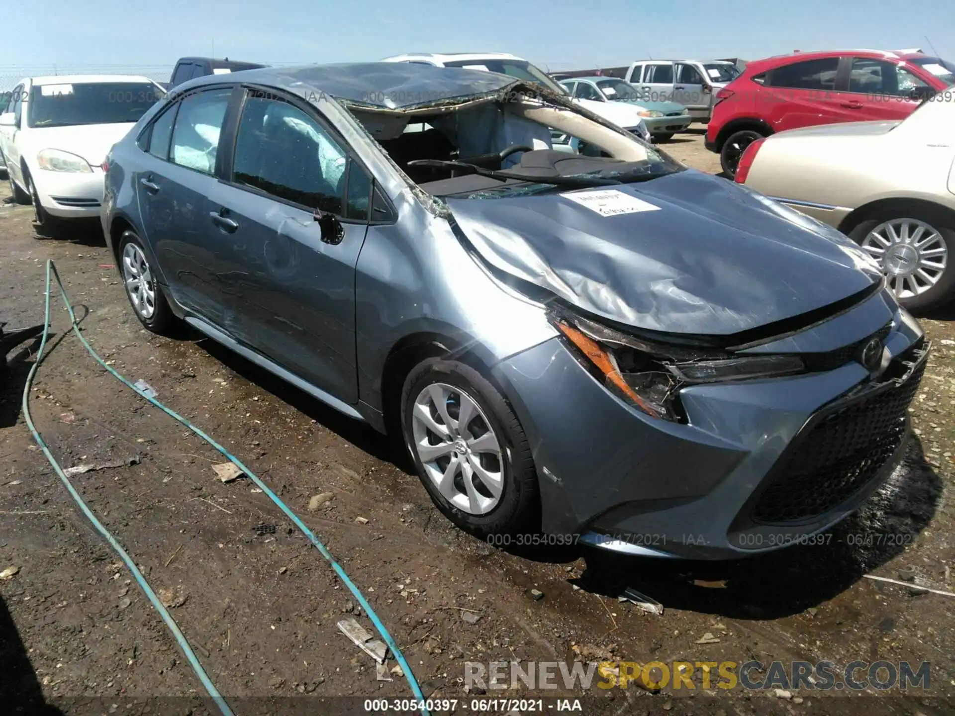 1 Photograph of a damaged car 5YFEPMAE0MP147837 TOYOTA COROLLA 2021