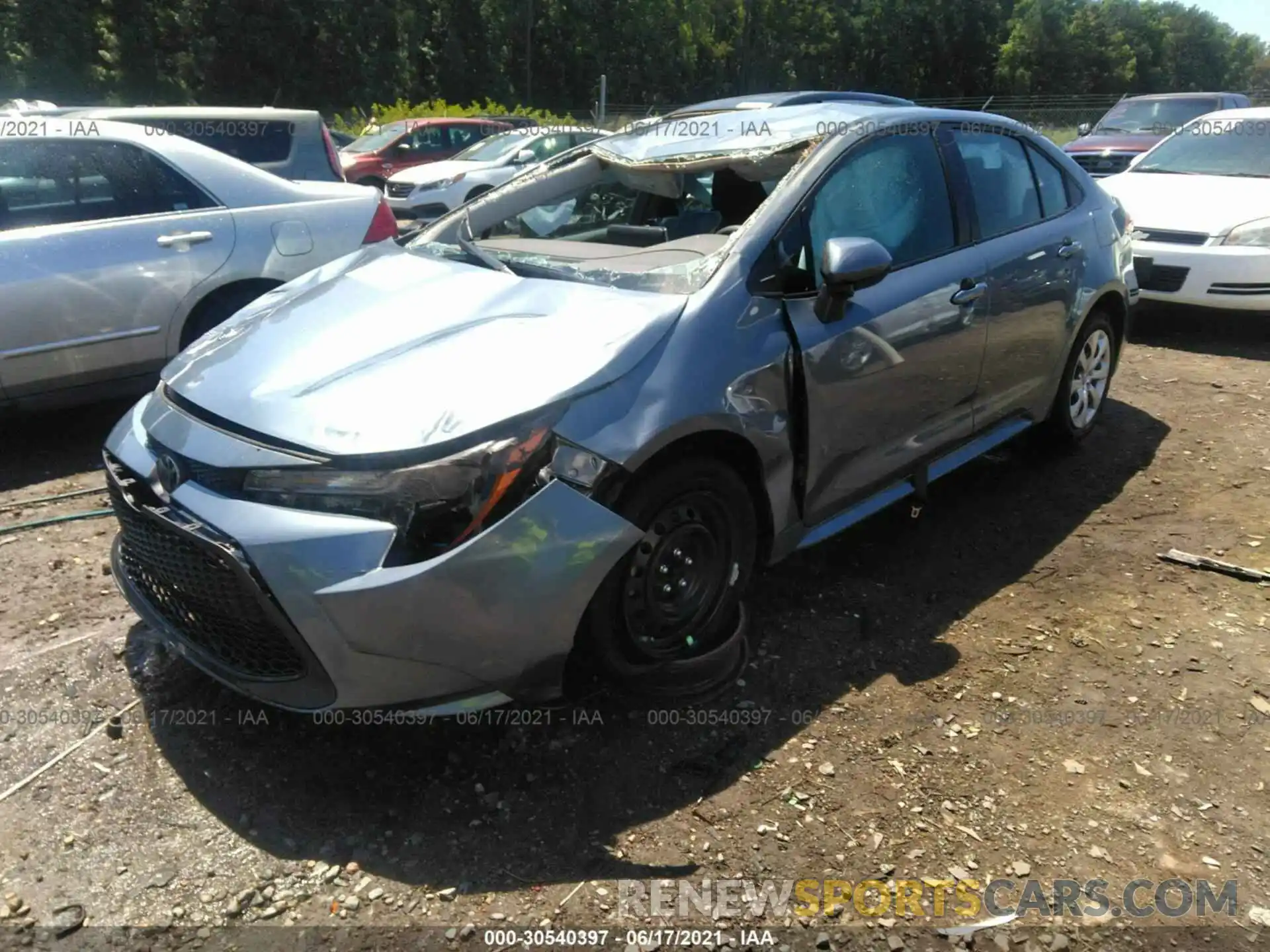 2 Фотография поврежденного автомобиля 5YFEPMAE0MP147837 TOYOTA COROLLA 2021