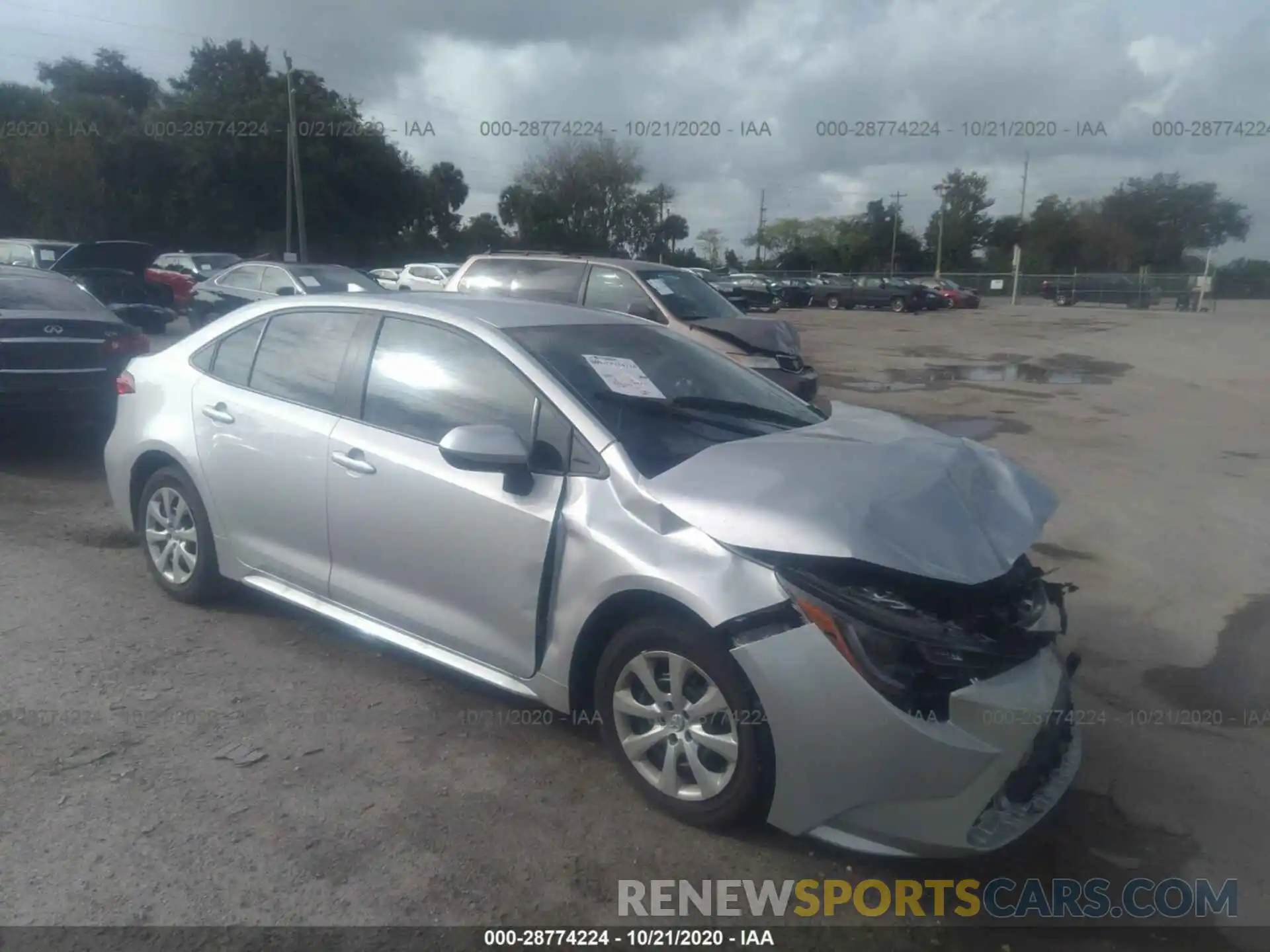 1 Photograph of a damaged car 5YFEPMAE0MP148390 TOYOTA COROLLA 2021