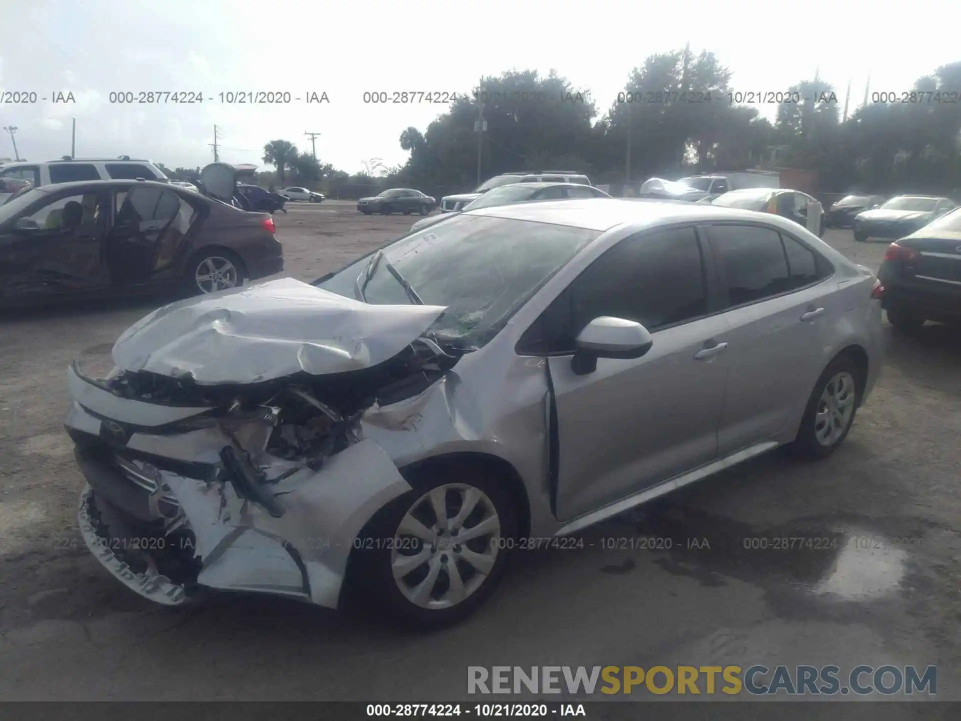 2 Photograph of a damaged car 5YFEPMAE0MP148390 TOYOTA COROLLA 2021