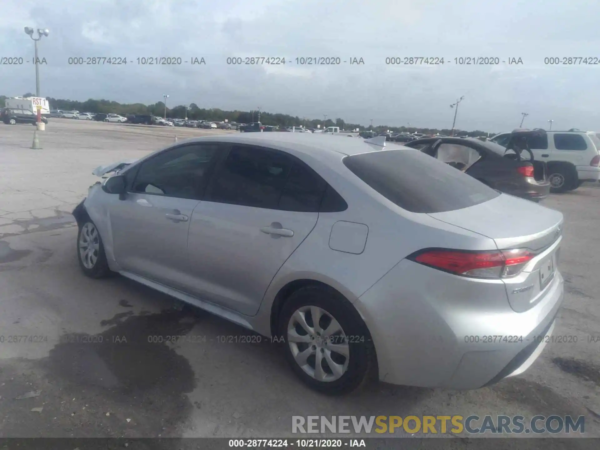 3 Photograph of a damaged car 5YFEPMAE0MP148390 TOYOTA COROLLA 2021