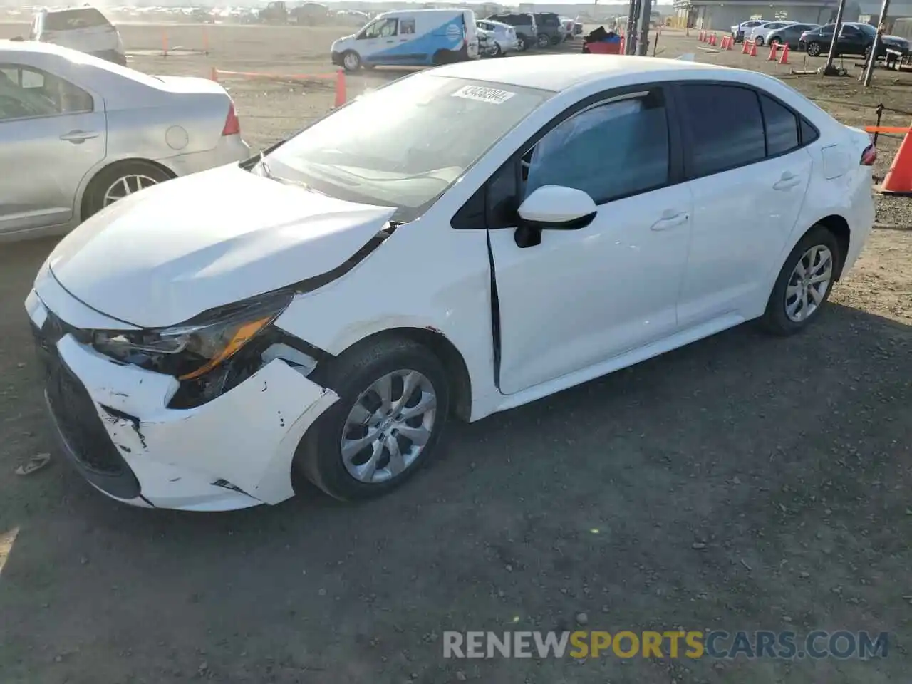 1 Photograph of a damaged car 5YFEPMAE0MP149328 TOYOTA COROLLA 2021