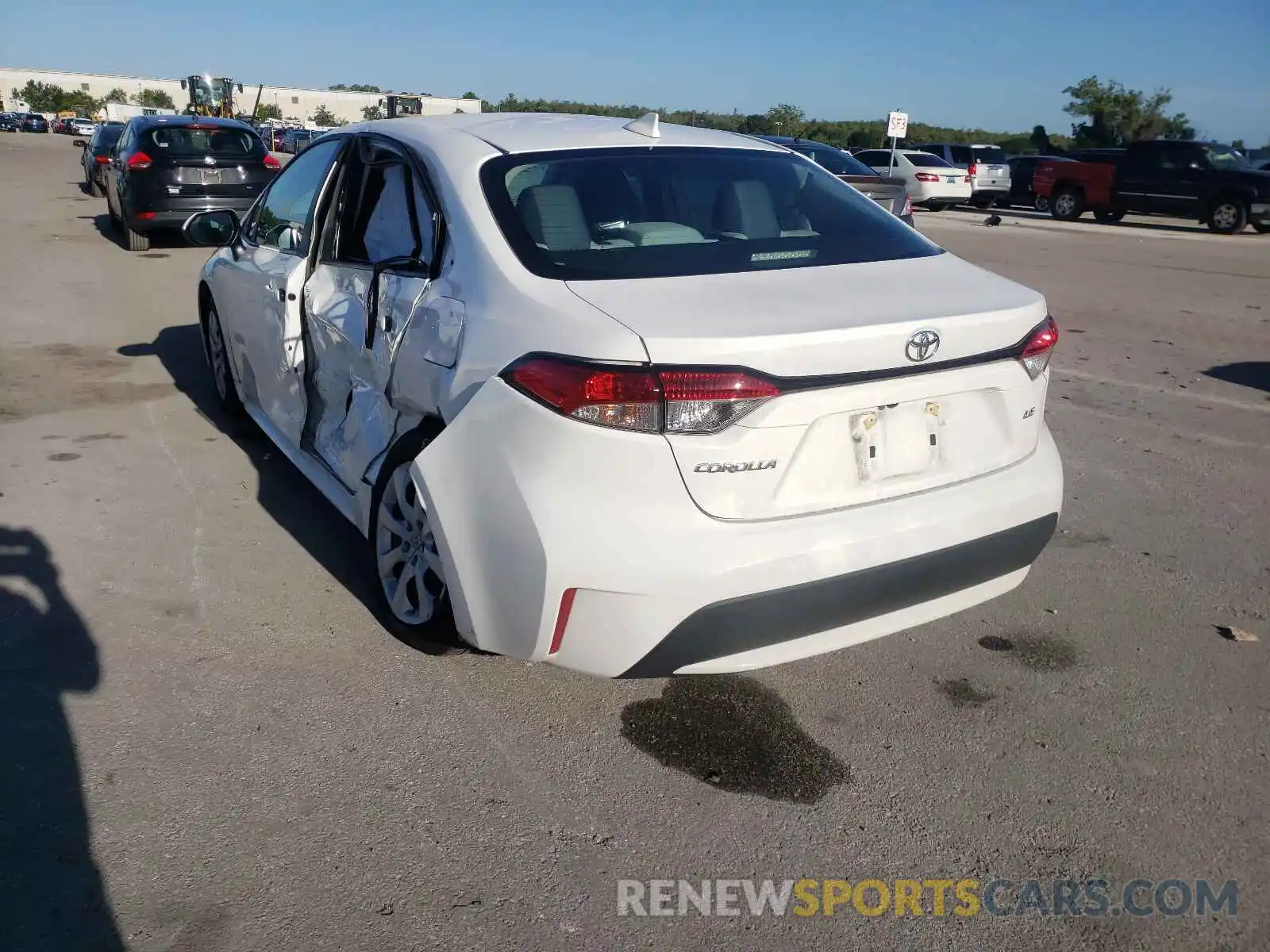 3 Photograph of a damaged car 5YFEPMAE0MP149331 TOYOTA COROLLA 2021