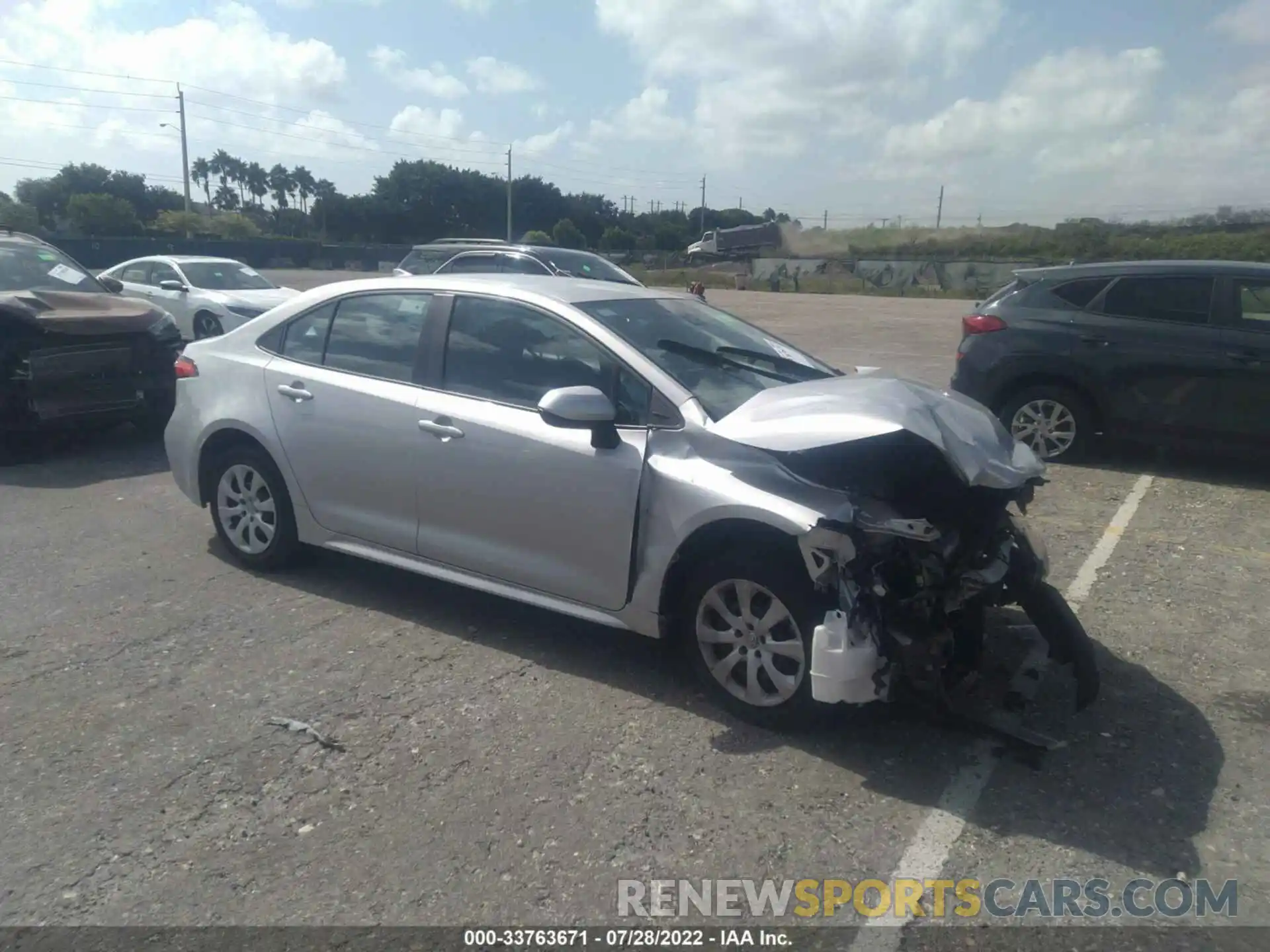 1 Photograph of a damaged car 5YFEPMAE0MP151872 TOYOTA COROLLA 2021