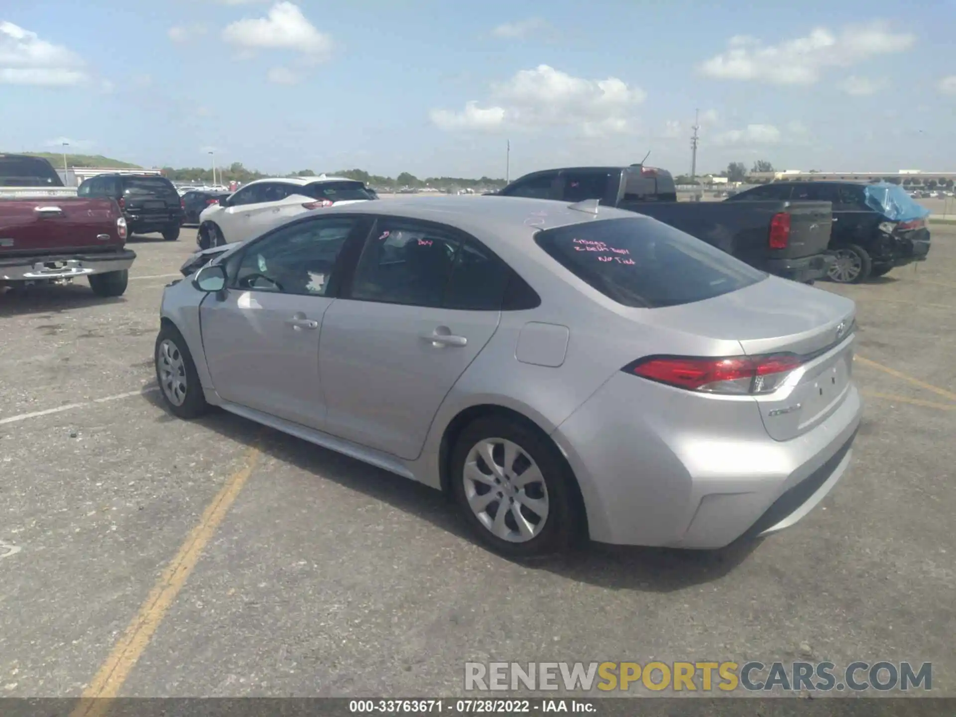 3 Photograph of a damaged car 5YFEPMAE0MP151872 TOYOTA COROLLA 2021