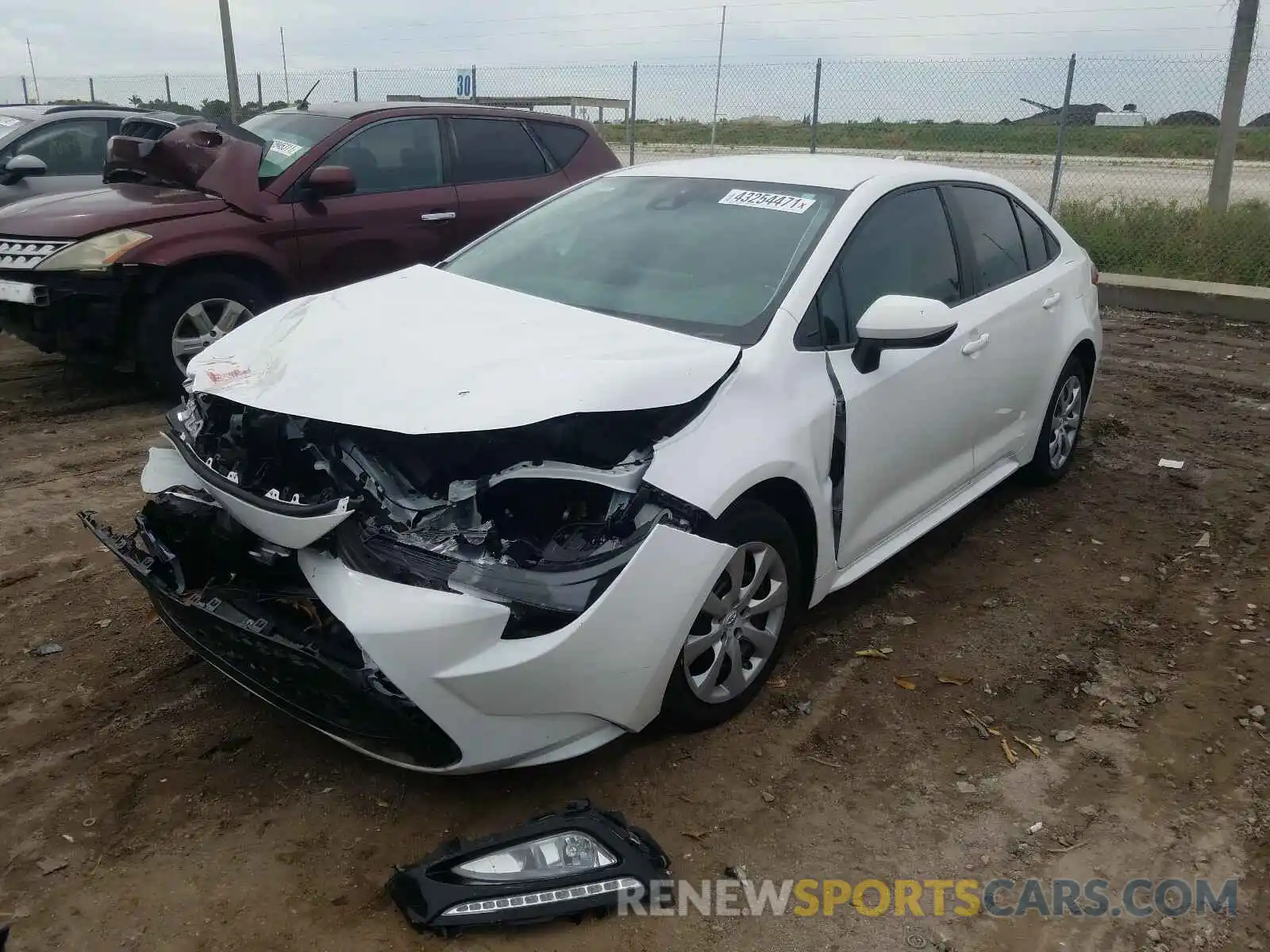 2 Photograph of a damaged car 5YFEPMAE0MP153346 TOYOTA COROLLA 2021