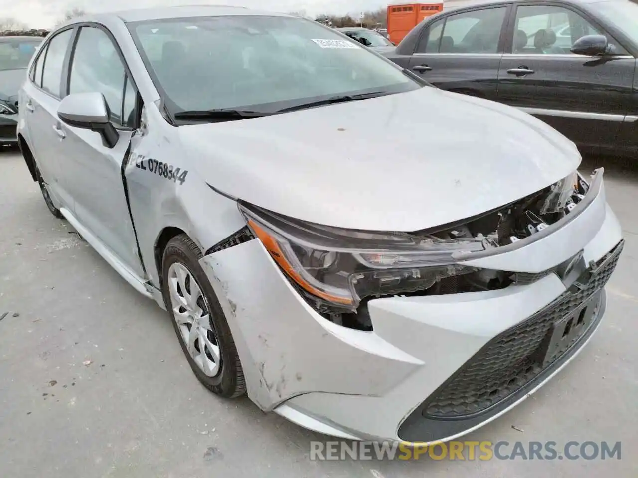 1 Photograph of a damaged car 5YFEPMAE0MP156022 TOYOTA COROLLA 2021