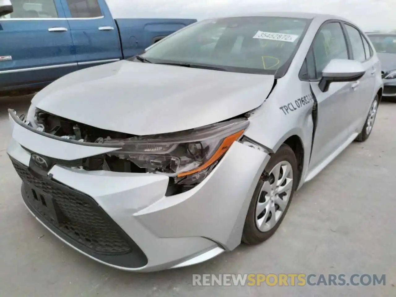 2 Photograph of a damaged car 5YFEPMAE0MP156022 TOYOTA COROLLA 2021