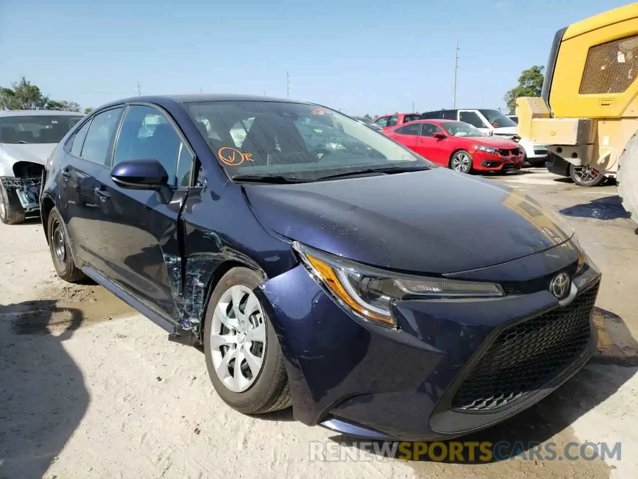 1 Photograph of a damaged car 5YFEPMAE0MP159048 TOYOTA COROLLA 2021