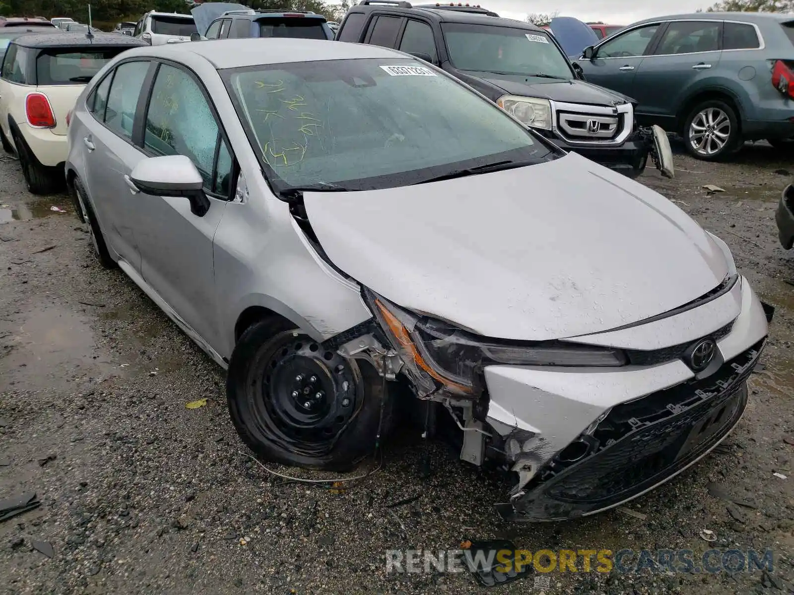 1 Photograph of a damaged car 5YFEPMAE0MP160474 TOYOTA COROLLA 2021