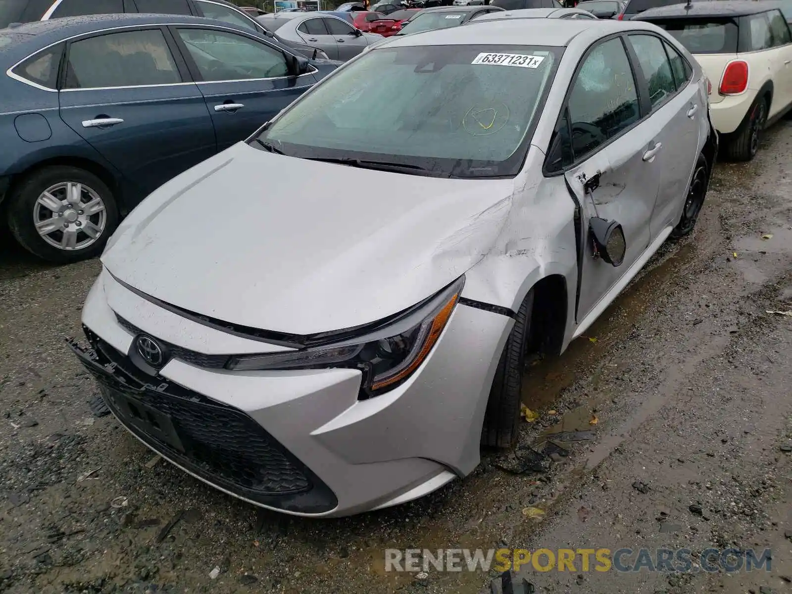 2 Photograph of a damaged car 5YFEPMAE0MP160474 TOYOTA COROLLA 2021