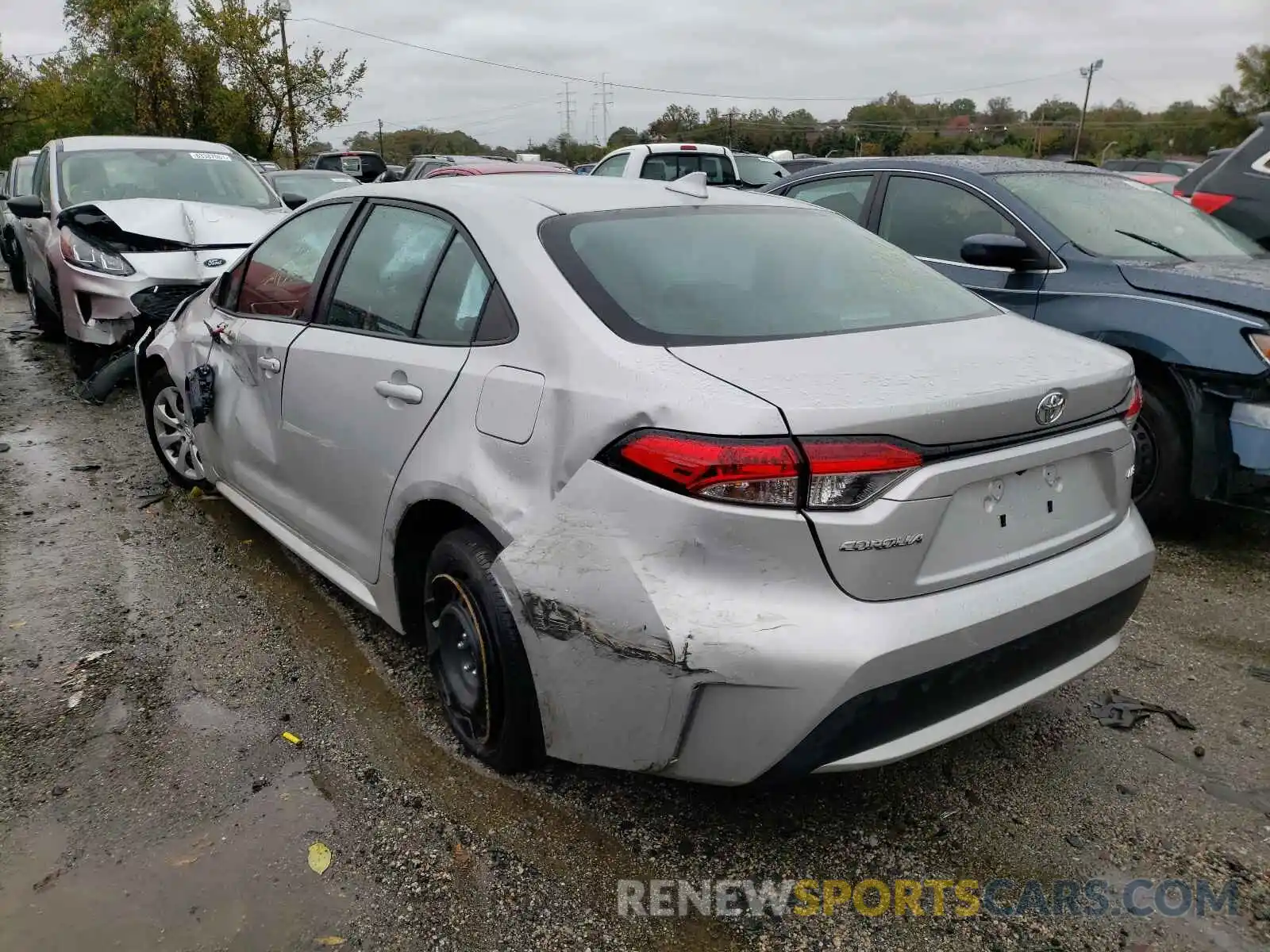 3 Photograph of a damaged car 5YFEPMAE0MP160474 TOYOTA COROLLA 2021