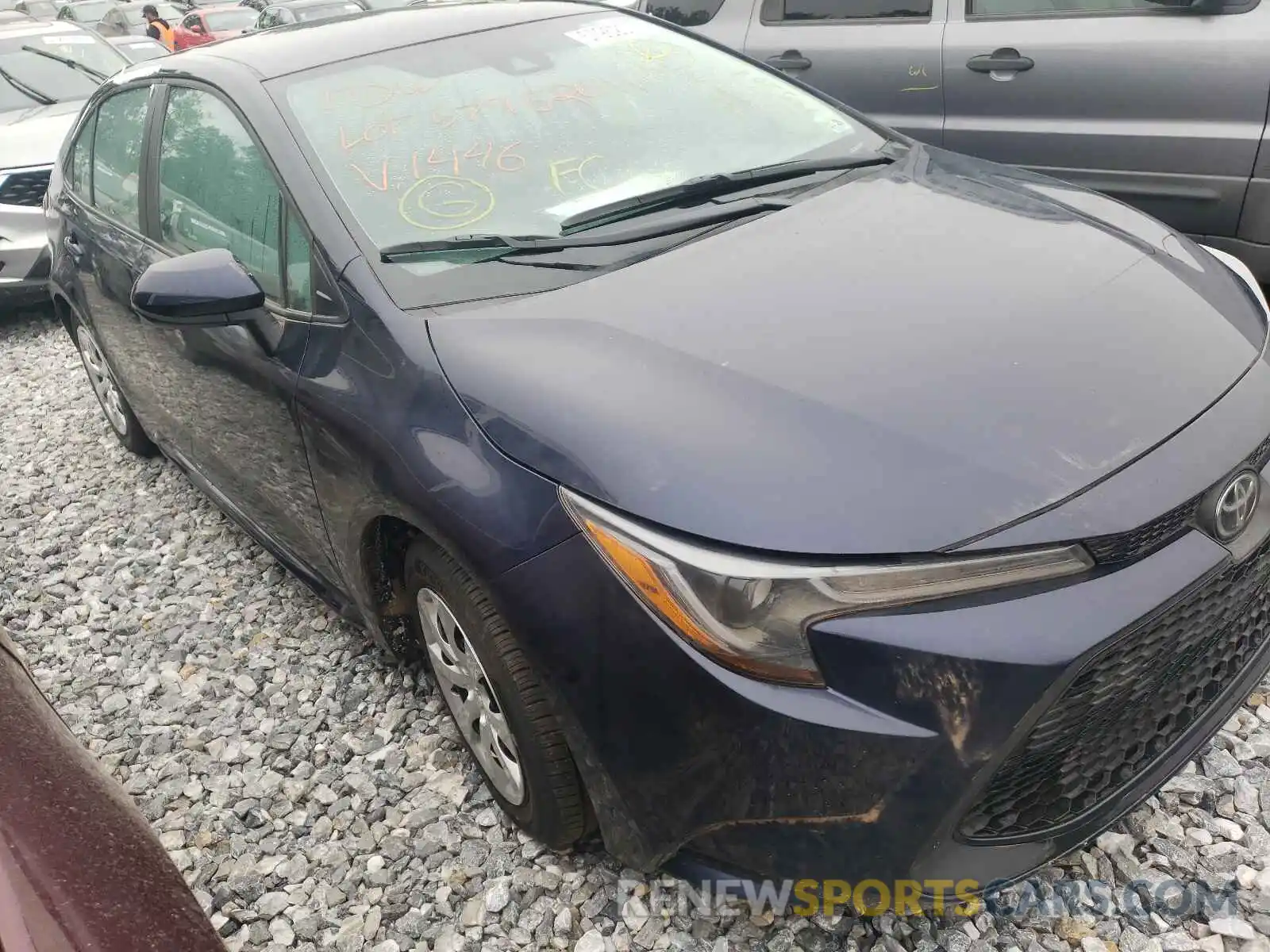 1 Photograph of a damaged car 5YFEPMAE0MP161446 TOYOTA COROLLA 2021