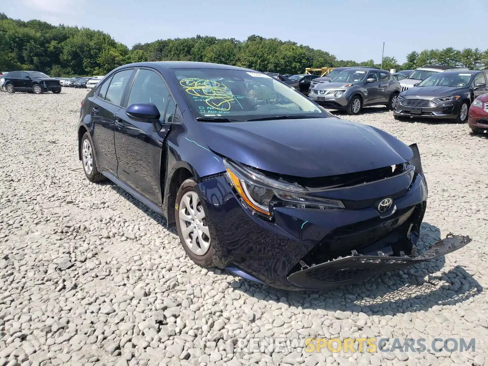 1 Photograph of a damaged car 5YFEPMAE0MP162239 TOYOTA COROLLA 2021