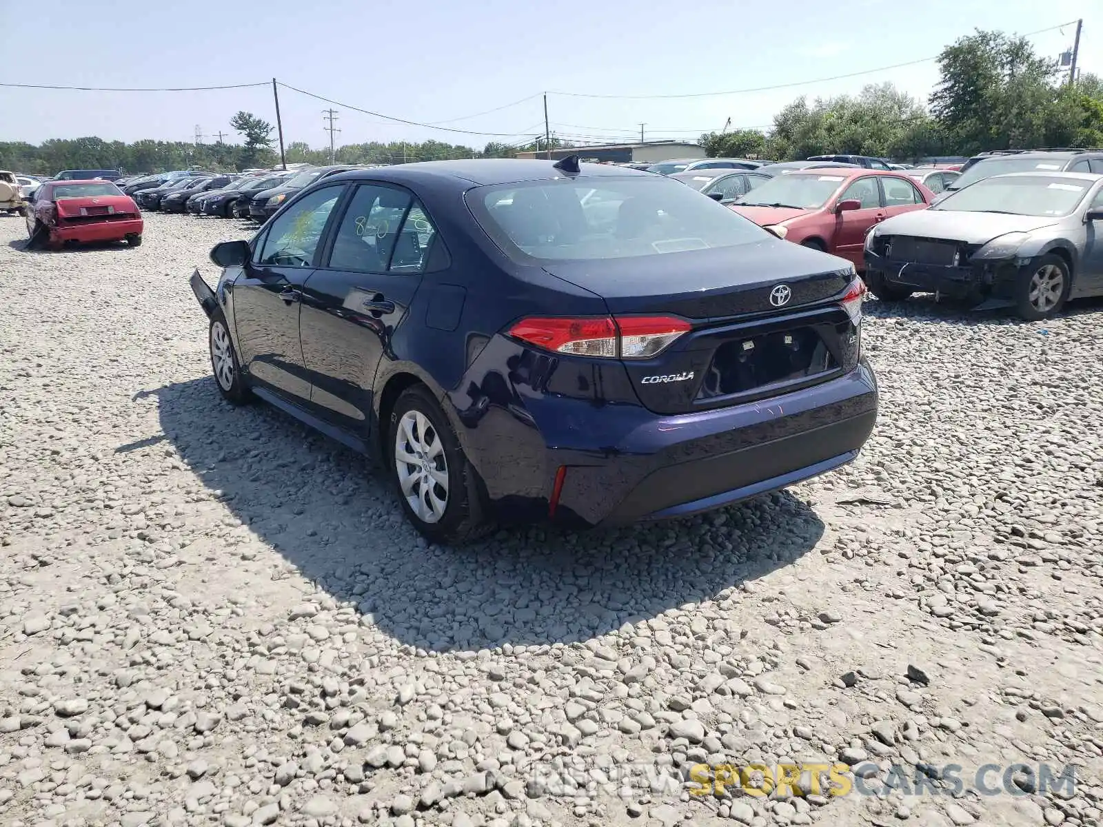 3 Photograph of a damaged car 5YFEPMAE0MP162239 TOYOTA COROLLA 2021