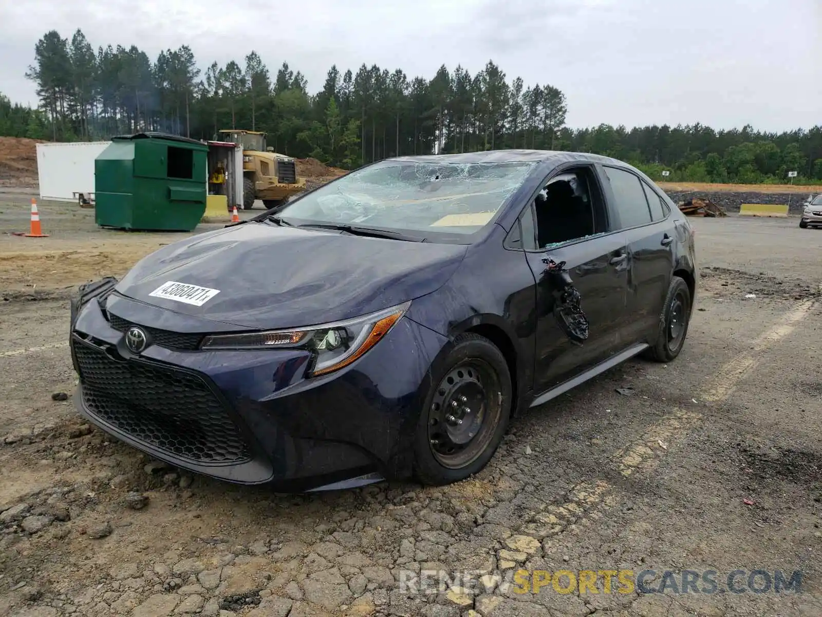 2 Photograph of a damaged car 5YFEPMAE0MP162693 TOYOTA COROLLA 2021