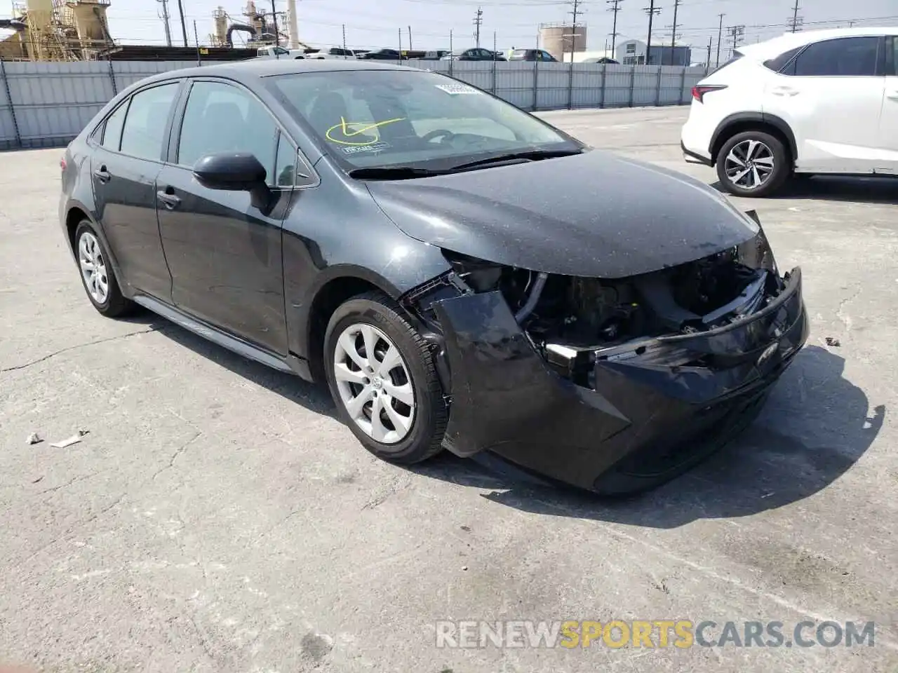 1 Photograph of a damaged car 5YFEPMAE0MP163083 TOYOTA COROLLA 2021