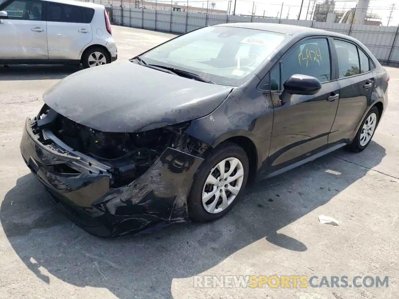 2 Photograph of a damaged car 5YFEPMAE0MP163083 TOYOTA COROLLA 2021