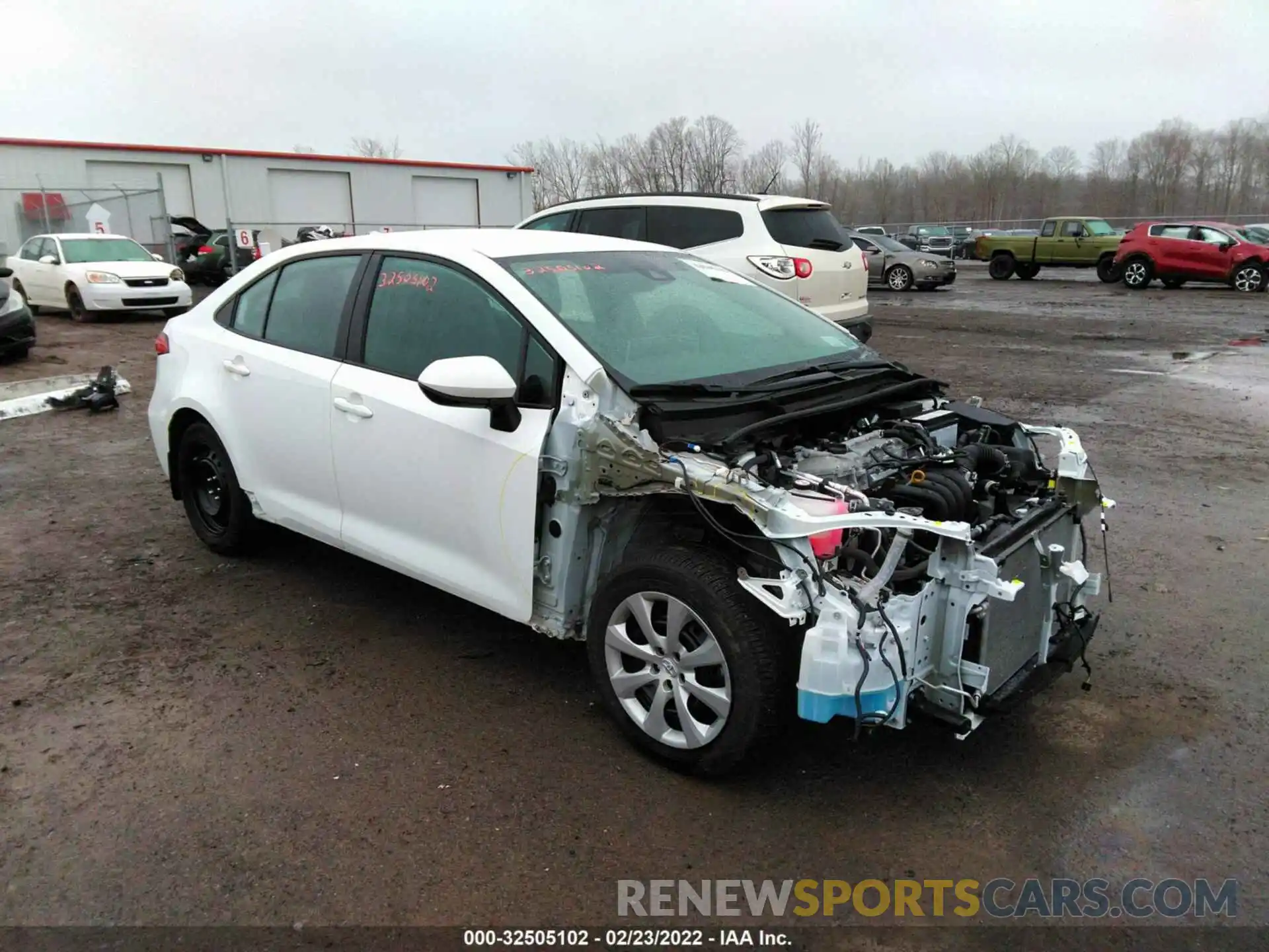 1 Photograph of a damaged car 5YFEPMAE0MP163679 TOYOTA COROLLA 2021