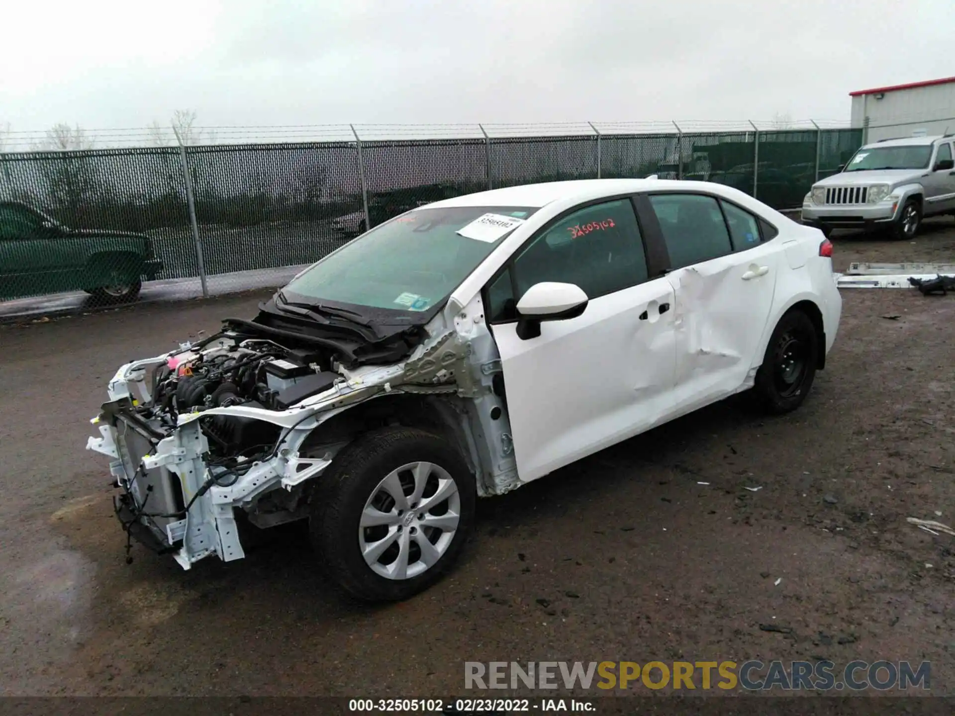 2 Photograph of a damaged car 5YFEPMAE0MP163679 TOYOTA COROLLA 2021