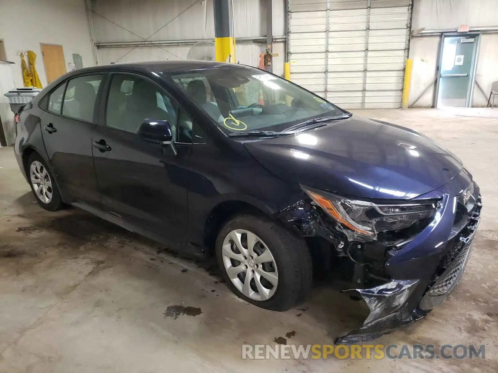 1 Photograph of a damaged car 5YFEPMAE0MP163987 TOYOTA COROLLA 2021