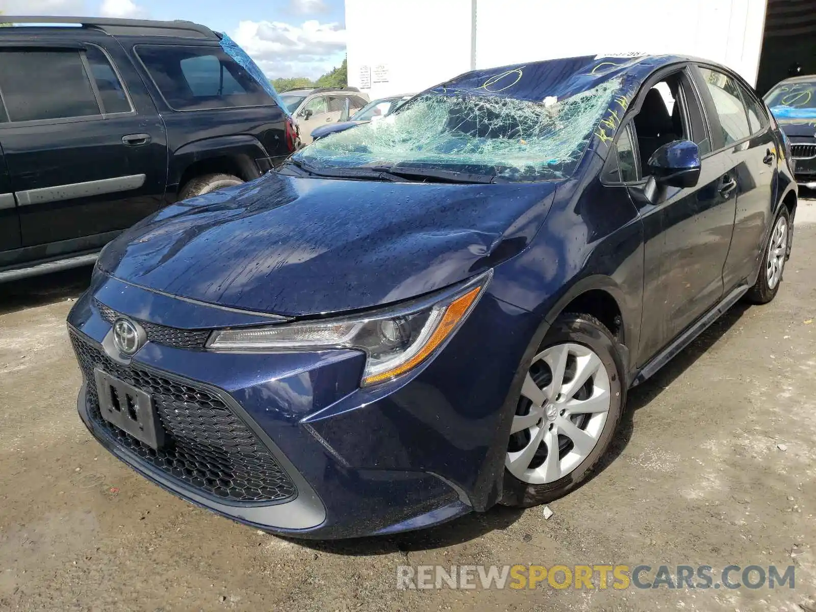 2 Photograph of a damaged car 5YFEPMAE0MP164119 TOYOTA COROLLA 2021