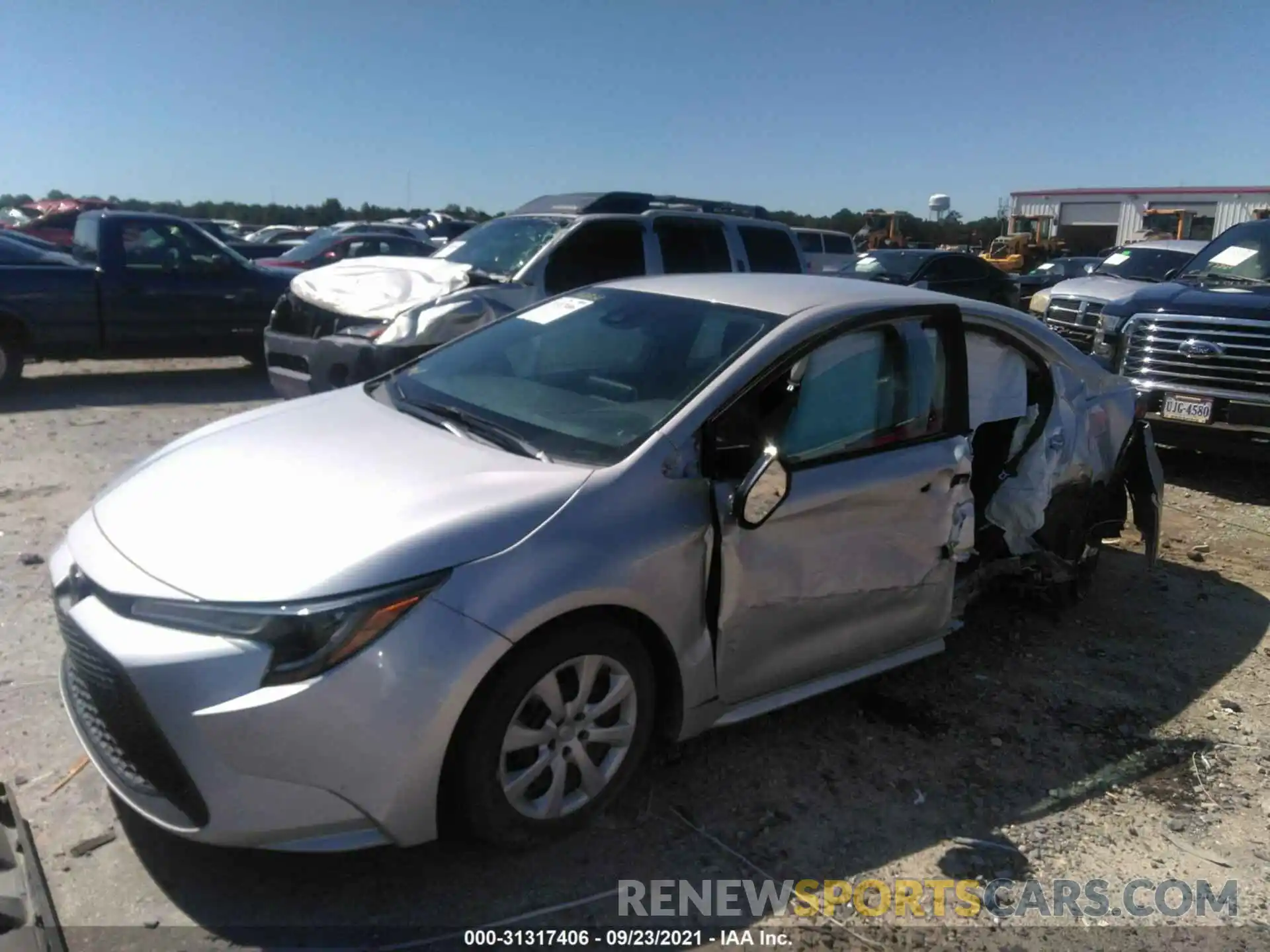 2 Photograph of a damaged car 5YFEPMAE0MP164279 TOYOTA COROLLA 2021