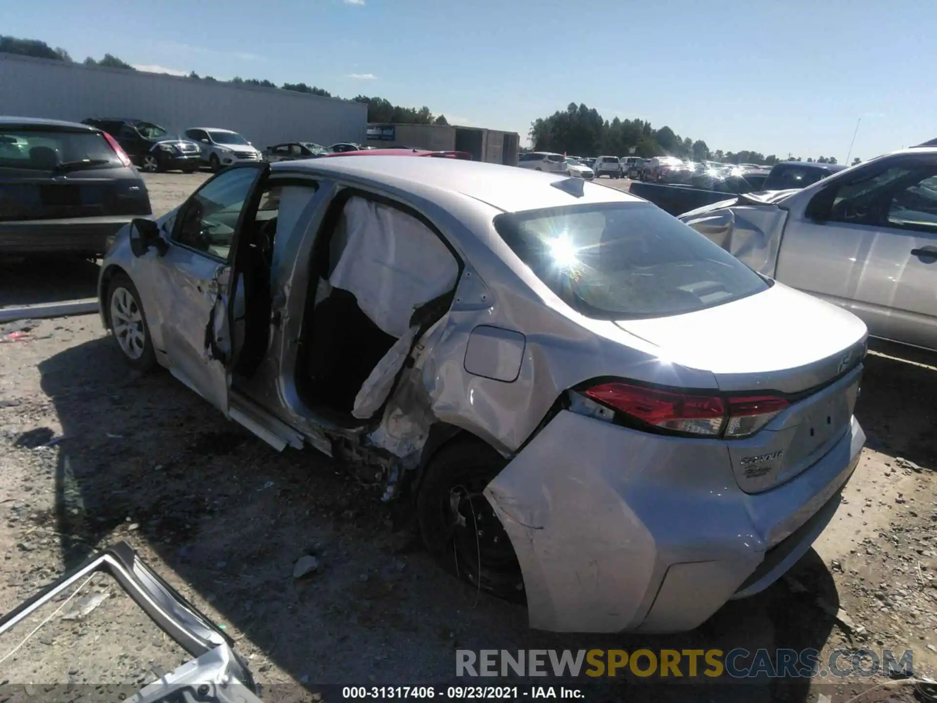 3 Photograph of a damaged car 5YFEPMAE0MP164279 TOYOTA COROLLA 2021