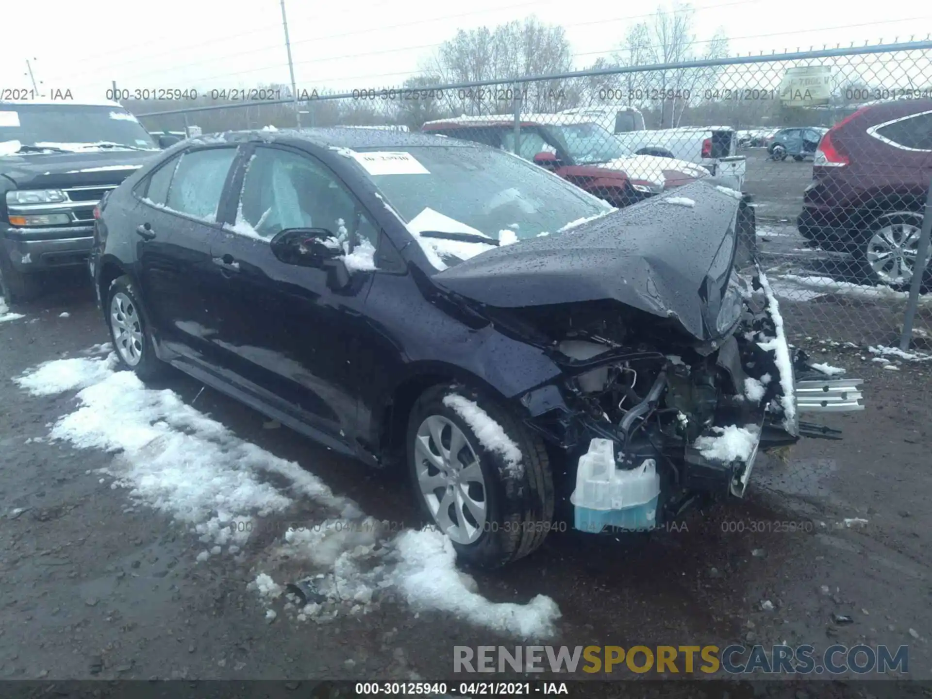 1 Photograph of a damaged car 5YFEPMAE0MP164329 TOYOTA COROLLA 2021