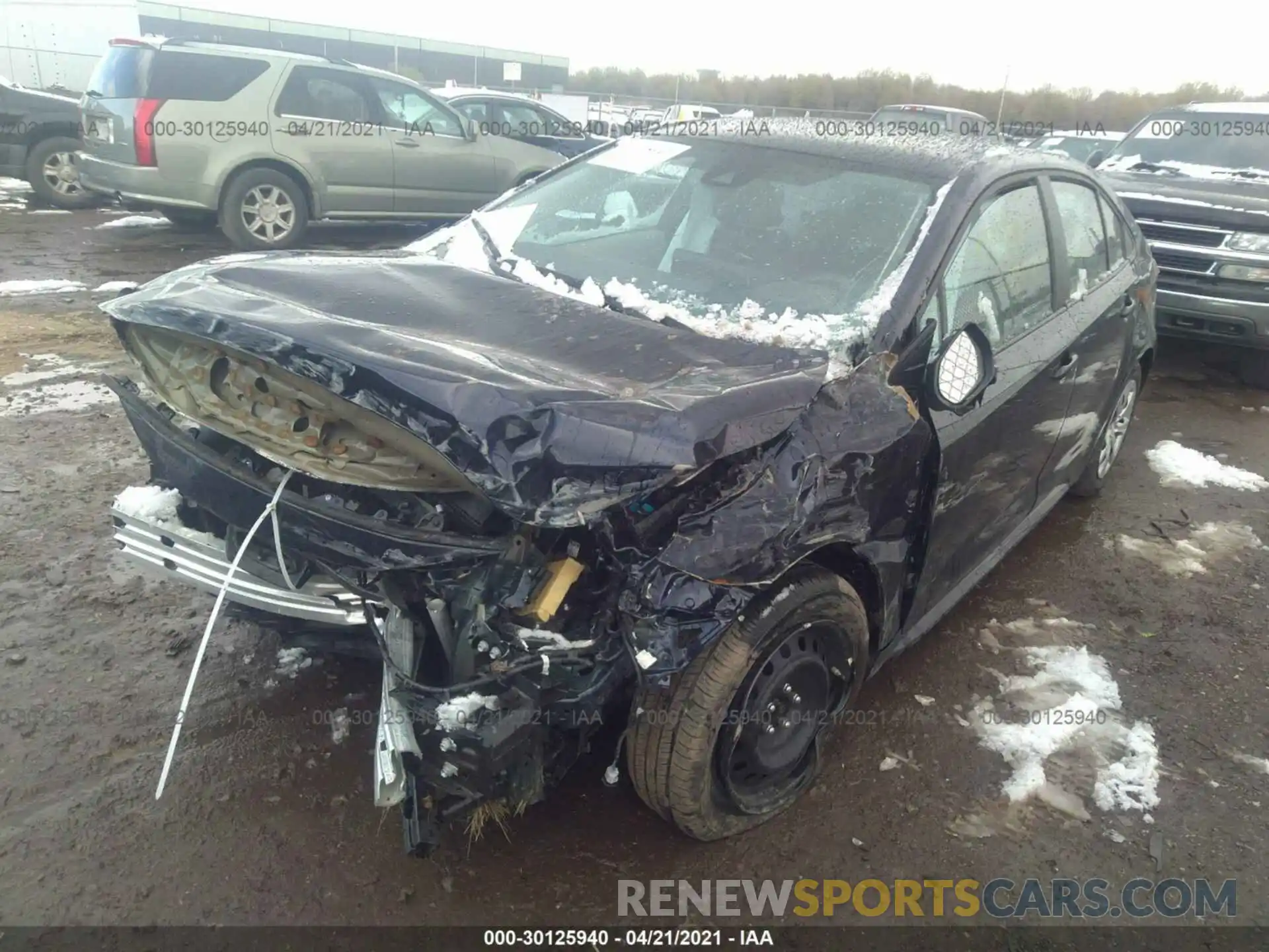 2 Photograph of a damaged car 5YFEPMAE0MP164329 TOYOTA COROLLA 2021