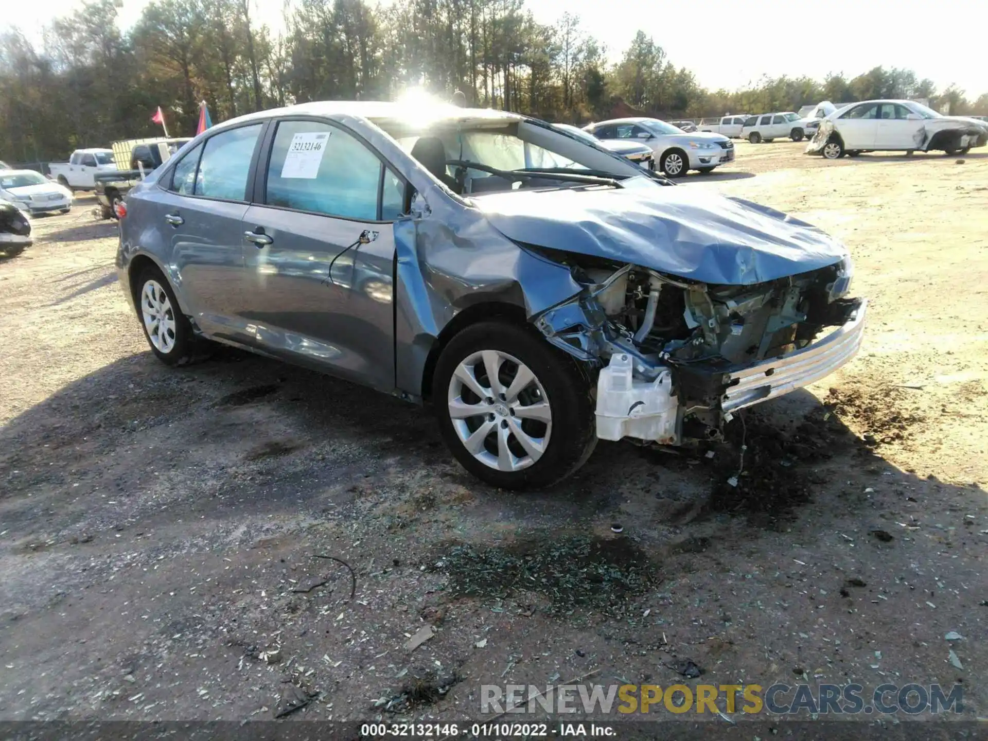 1 Photograph of a damaged car 5YFEPMAE0MP165870 TOYOTA COROLLA 2021