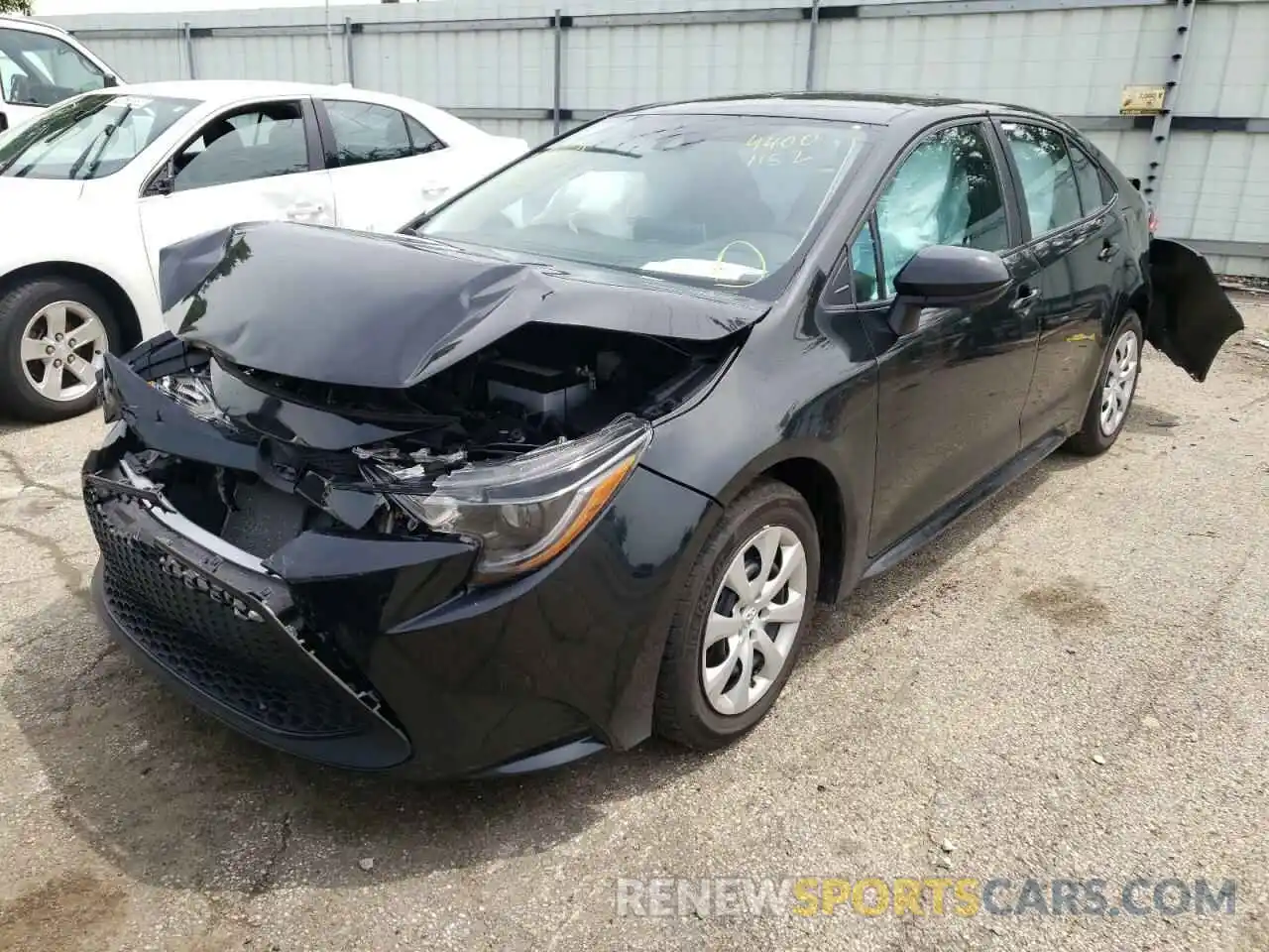 2 Photograph of a damaged car 5YFEPMAE0MP166114 TOYOTA COROLLA 2021