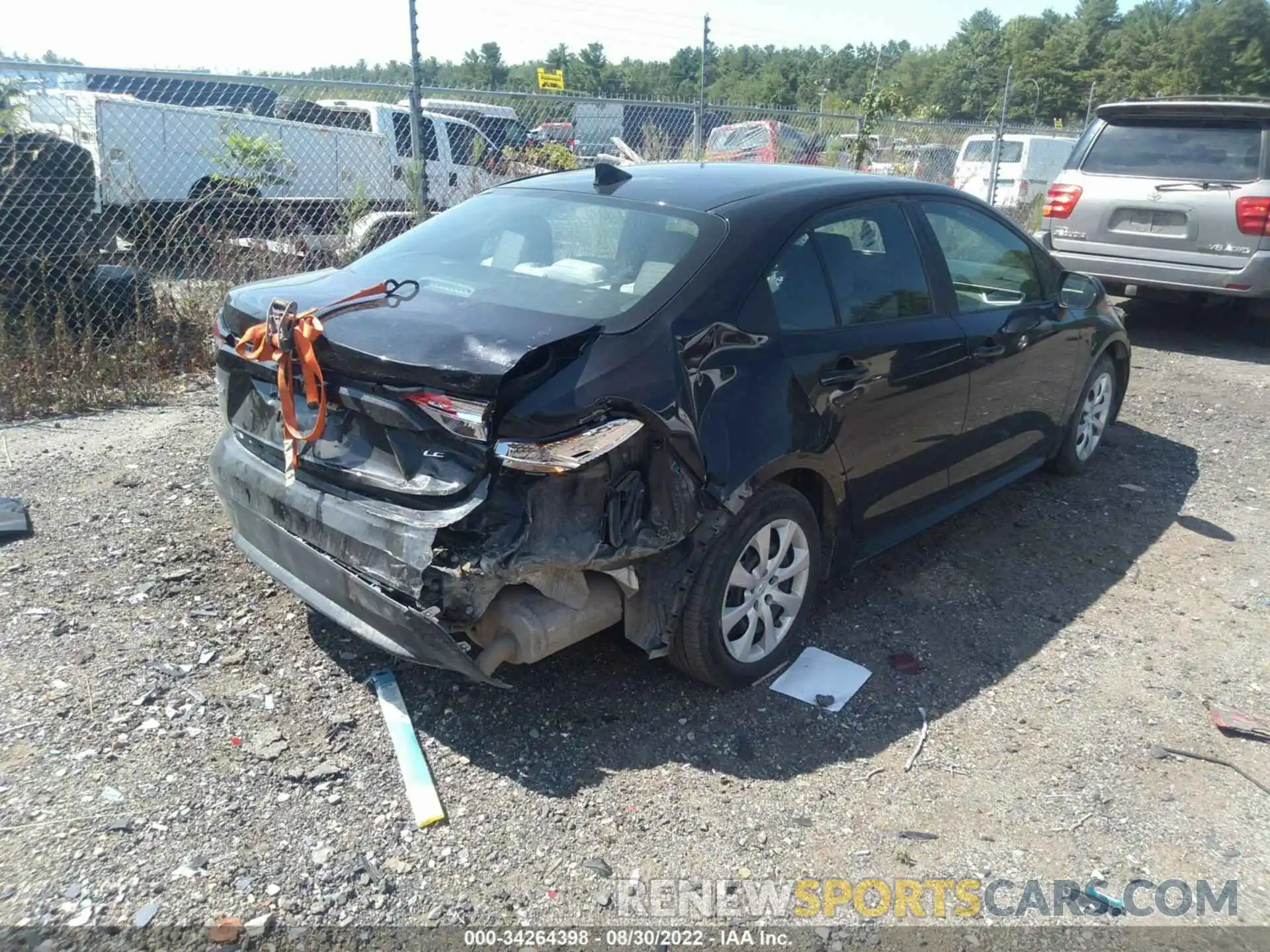 4 Photograph of a damaged car 5YFEPMAE0MP166727 TOYOTA COROLLA 2021