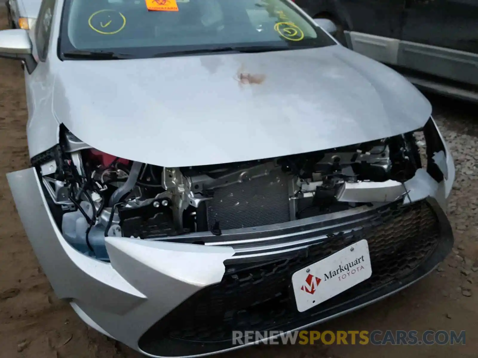 9 Фотография поврежденного автомобиля 5YFEPMAE0MP166761 TOYOTA COROLLA 2021