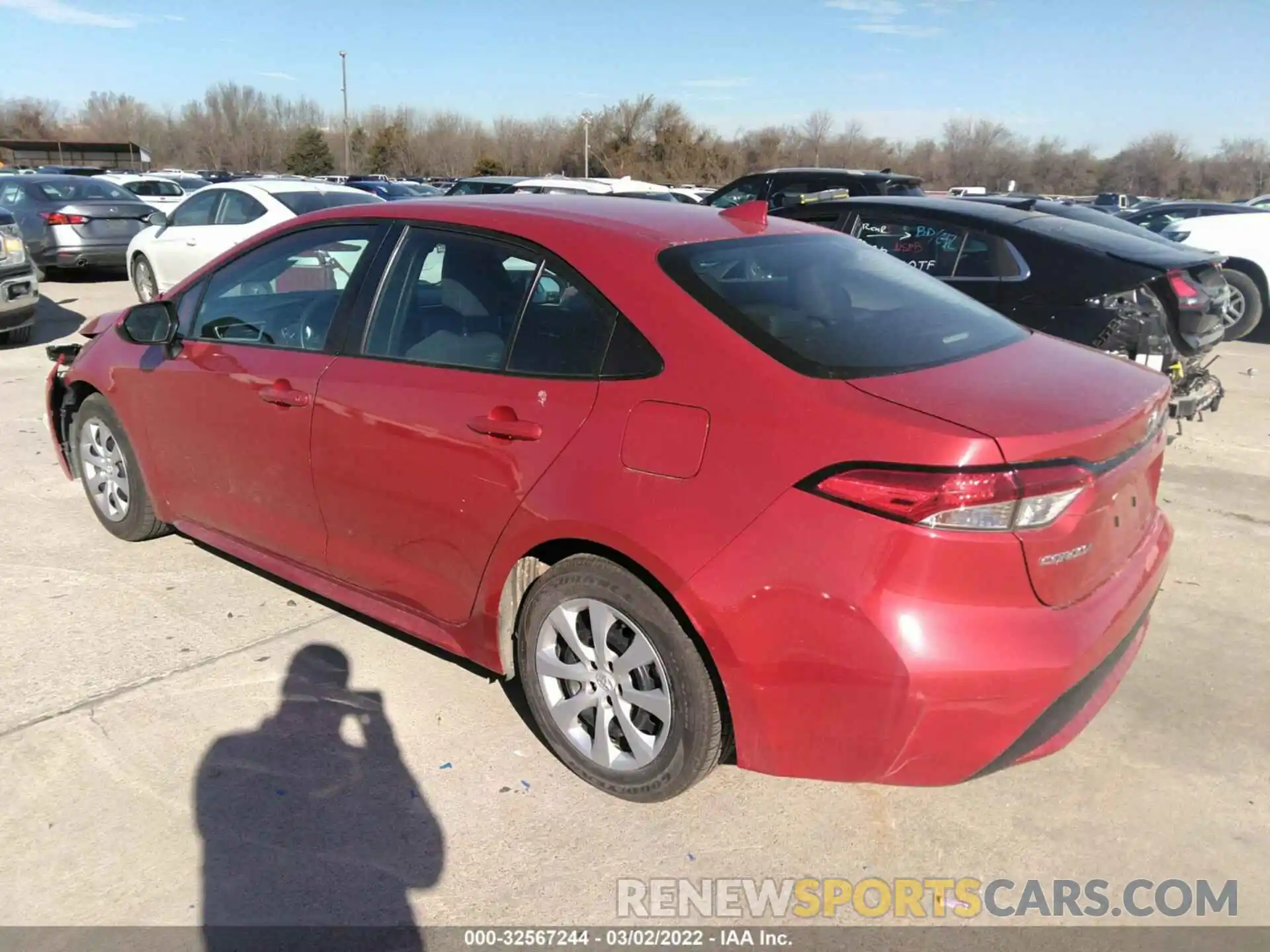 3 Photograph of a damaged car 5YFEPMAE0MP167313 TOYOTA COROLLA 2021