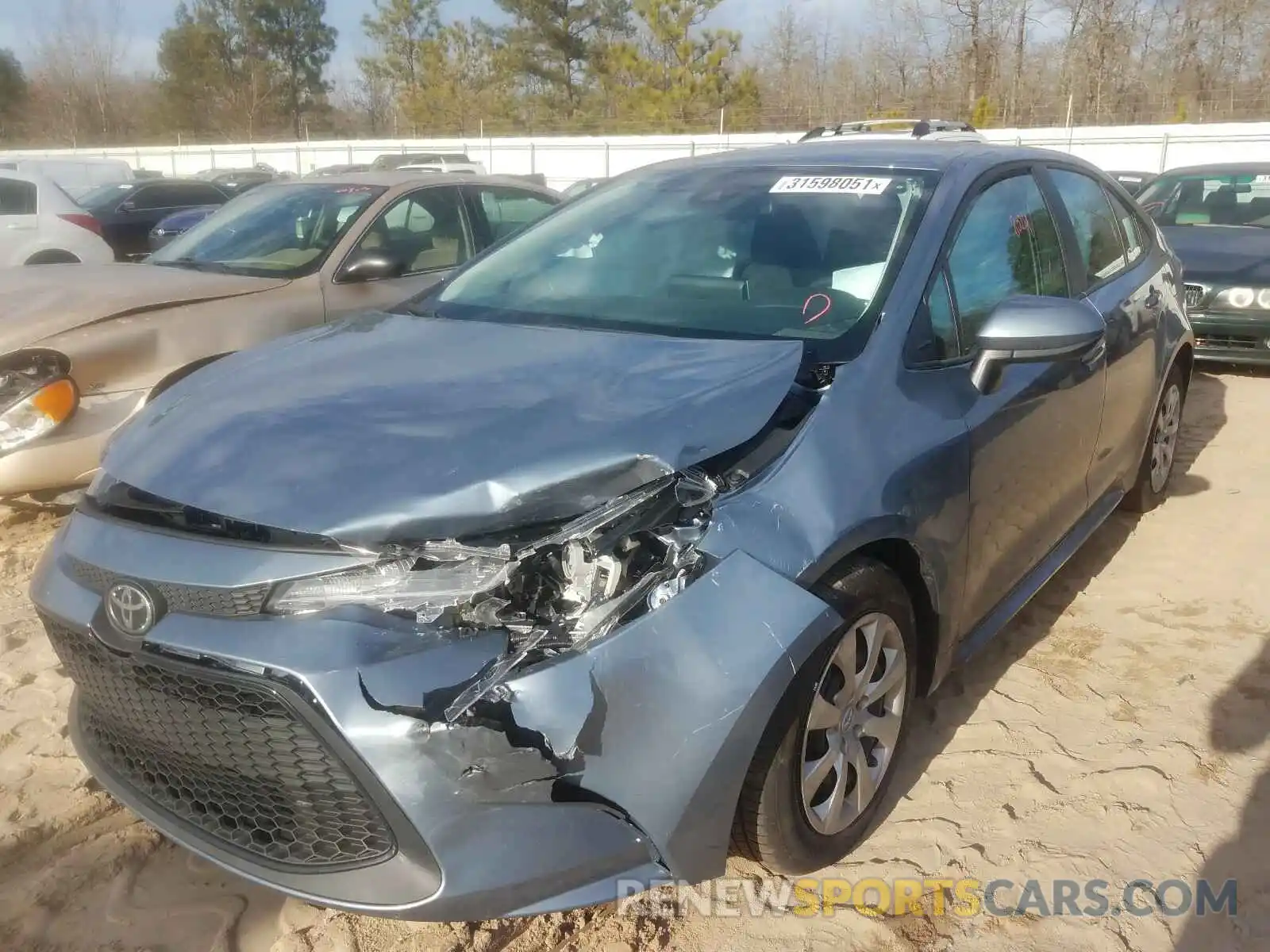 2 Photograph of a damaged car 5YFEPMAE0MP167621 TOYOTA COROLLA 2021