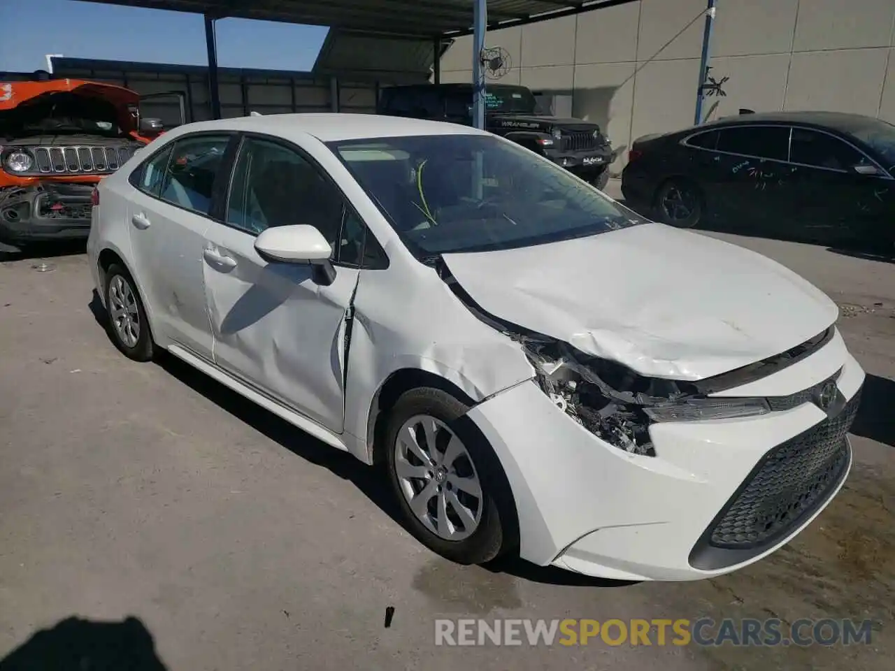 1 Photograph of a damaged car 5YFEPMAE0MP168297 TOYOTA COROLLA 2021