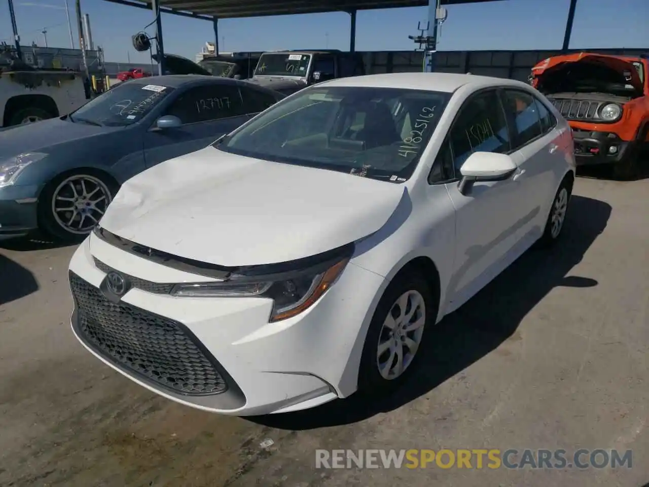 2 Photograph of a damaged car 5YFEPMAE0MP168297 TOYOTA COROLLA 2021