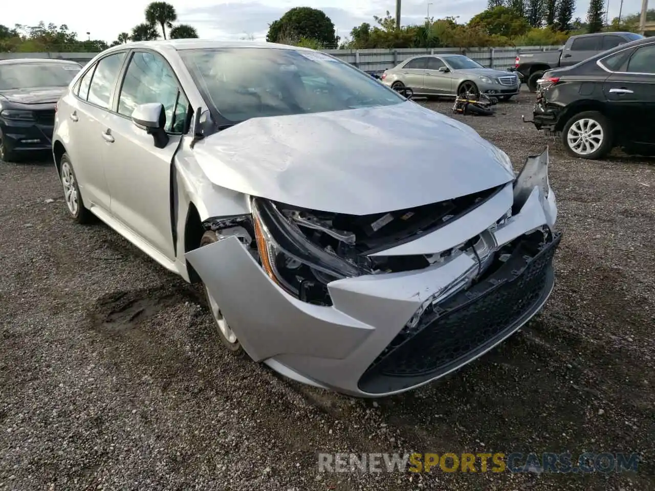 1 Photograph of a damaged car 5YFEPMAE0MP168705 TOYOTA COROLLA 2021