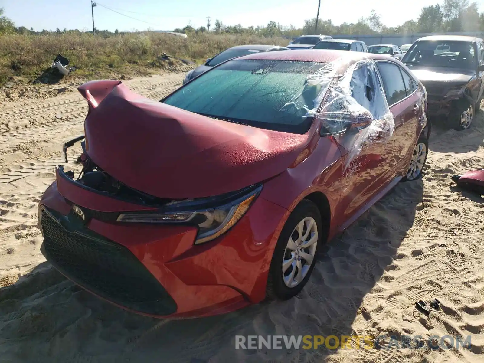 2 Photograph of a damaged car 5YFEPMAE0MP168901 TOYOTA COROLLA 2021