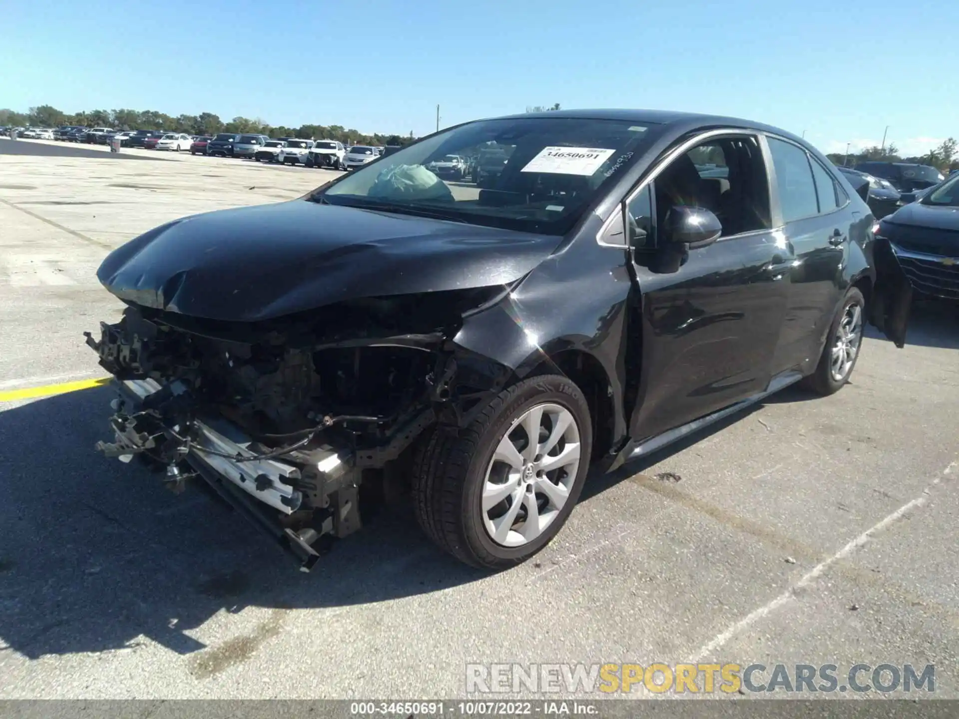 2 Photograph of a damaged car 5YFEPMAE0MP169188 TOYOTA COROLLA 2021