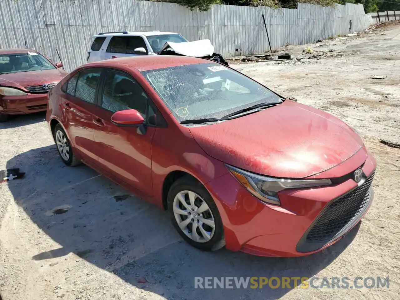 1 Photograph of a damaged car 5YFEPMAE0MP169272 TOYOTA COROLLA 2021