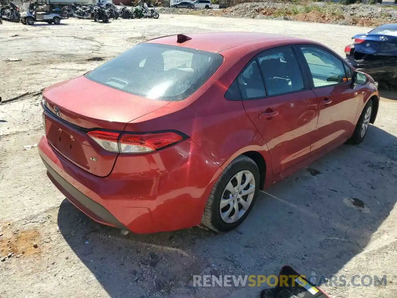 4 Photograph of a damaged car 5YFEPMAE0MP169272 TOYOTA COROLLA 2021