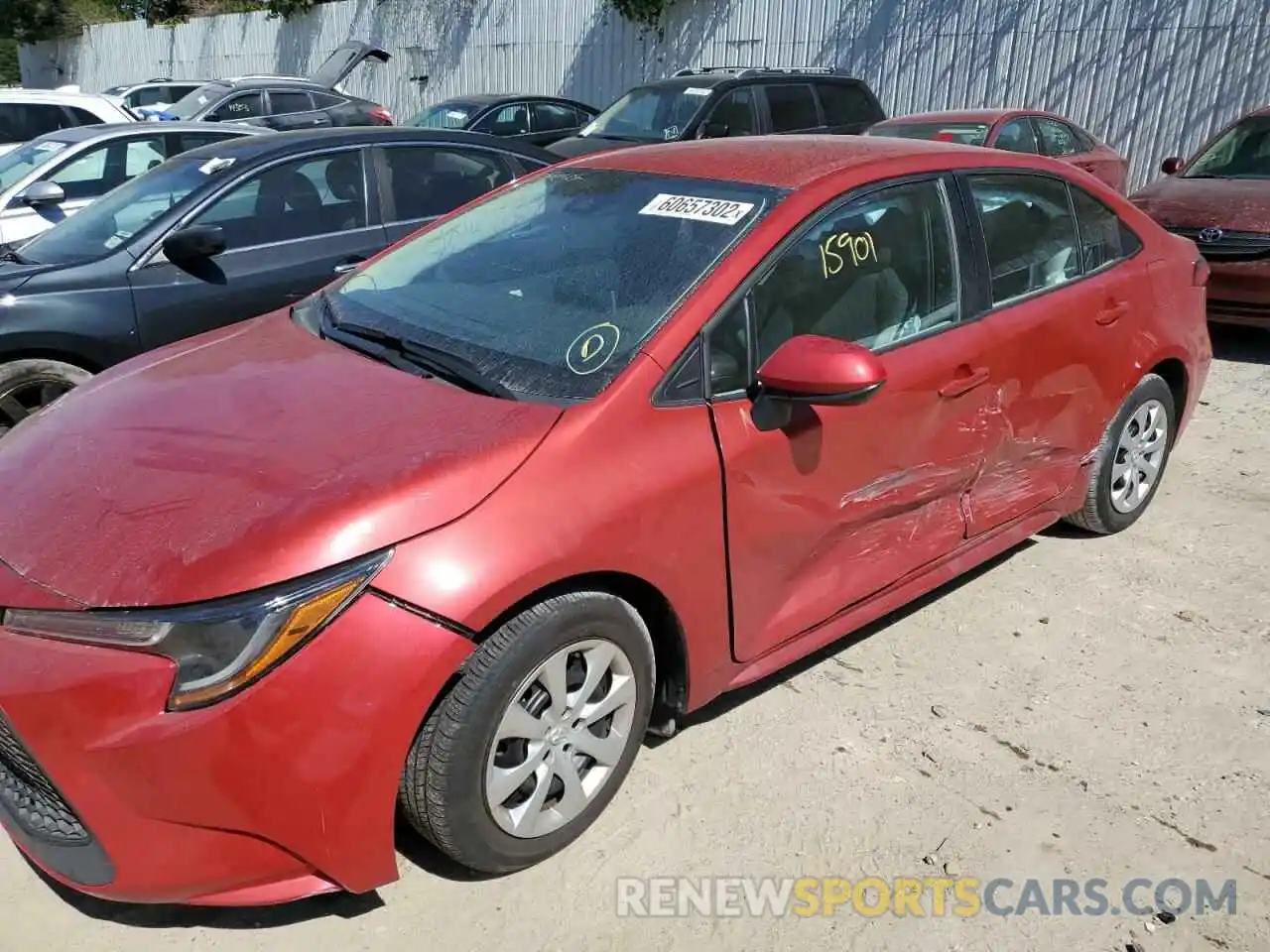 9 Photograph of a damaged car 5YFEPMAE0MP169272 TOYOTA COROLLA 2021