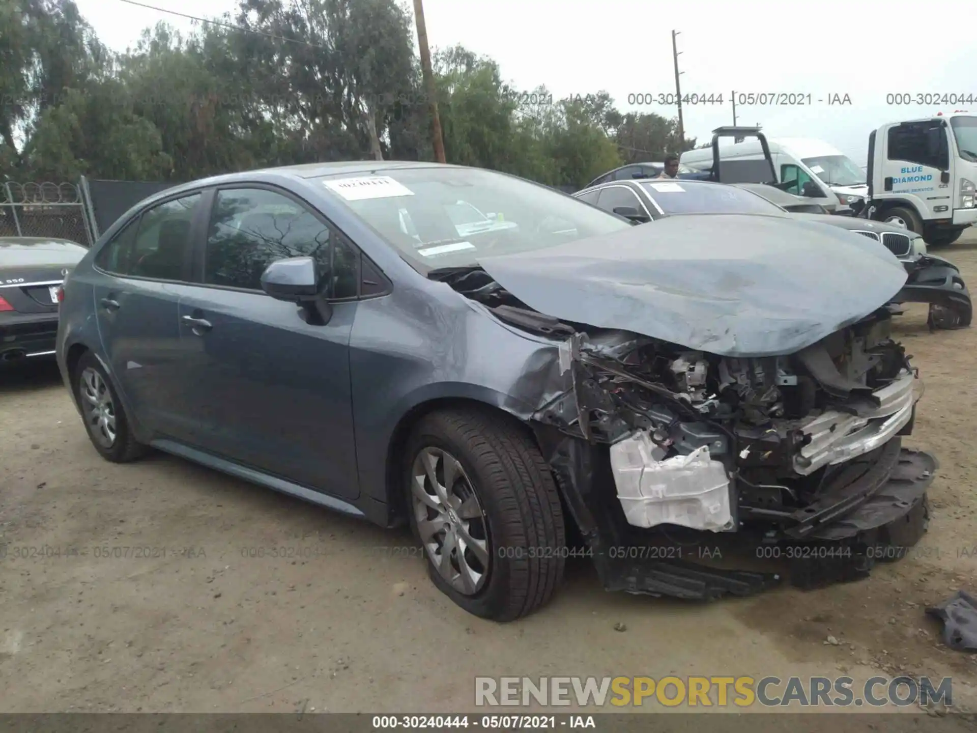 1 Photograph of a damaged car 5YFEPMAE0MP169501 TOYOTA COROLLA 2021