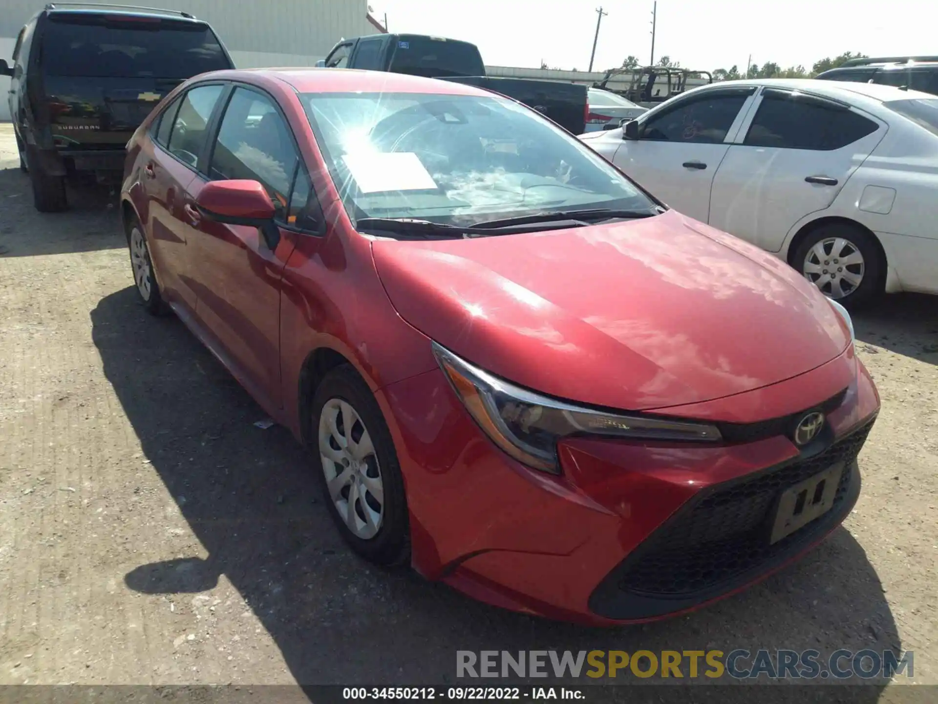 1 Photograph of a damaged car 5YFEPMAE0MP169529 TOYOTA COROLLA 2021