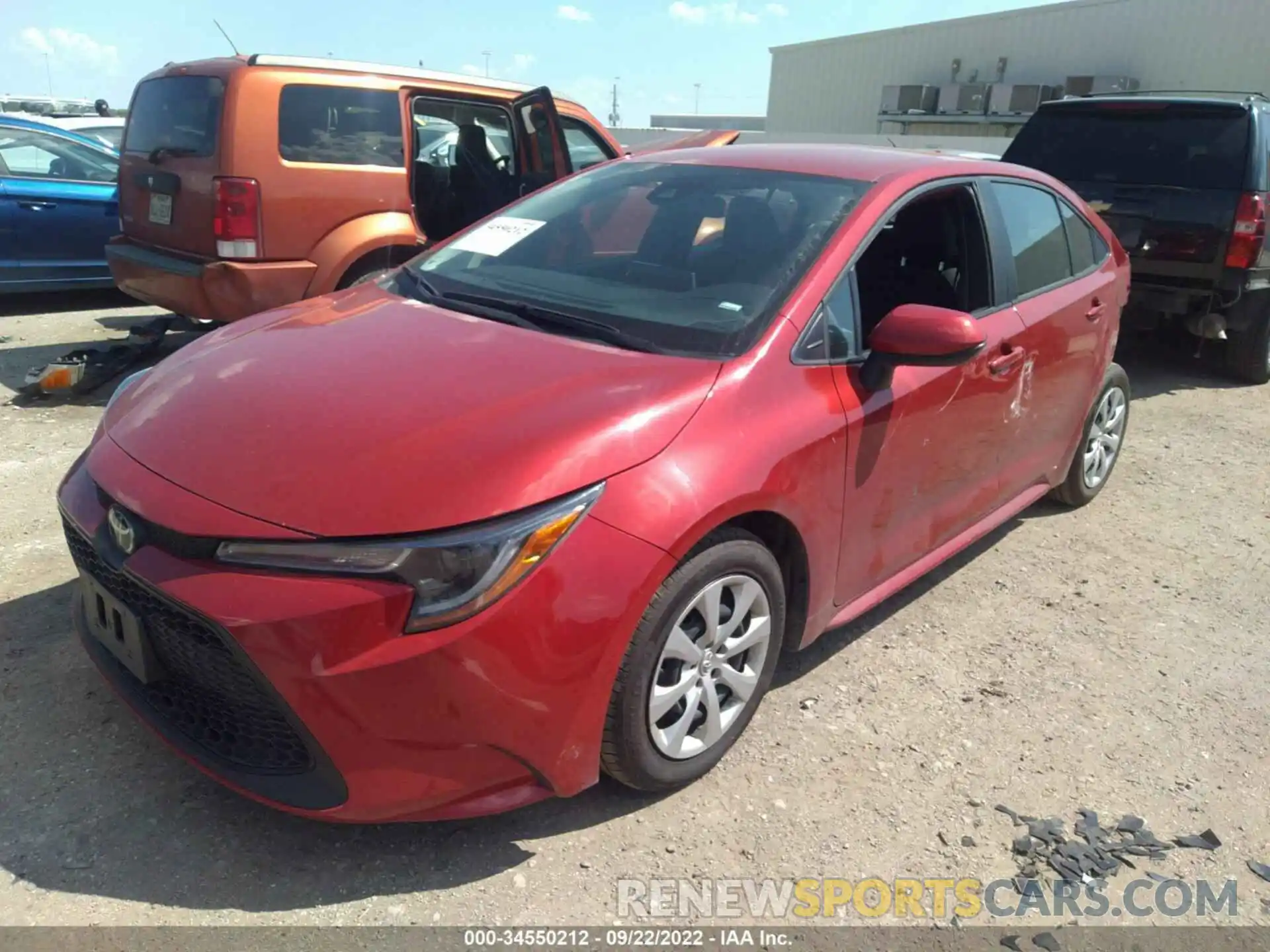 2 Photograph of a damaged car 5YFEPMAE0MP169529 TOYOTA COROLLA 2021