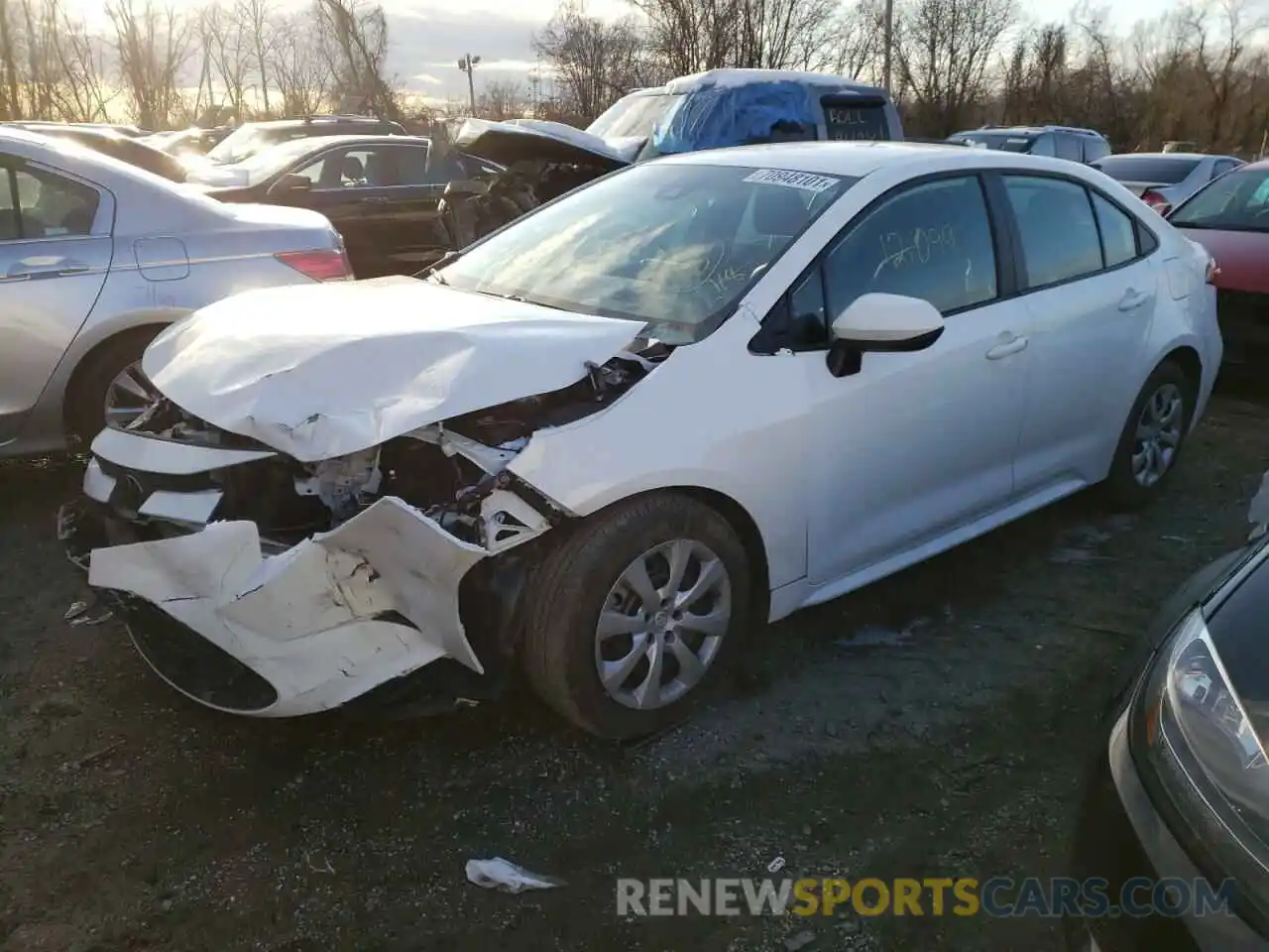 2 Photograph of a damaged car 5YFEPMAE0MP170146 TOYOTA COROLLA 2021