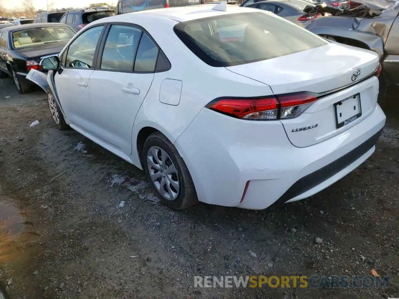 3 Photograph of a damaged car 5YFEPMAE0MP170146 TOYOTA COROLLA 2021